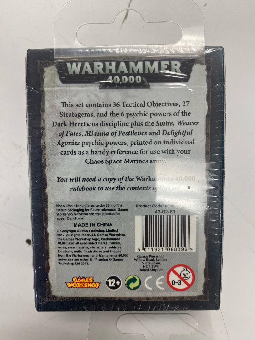 Games Workshop - Warhammer 40K - (9th Edition) Data cards - Chaos Space Marines - 43-02-60 - OUT OF PRINT - Image 2