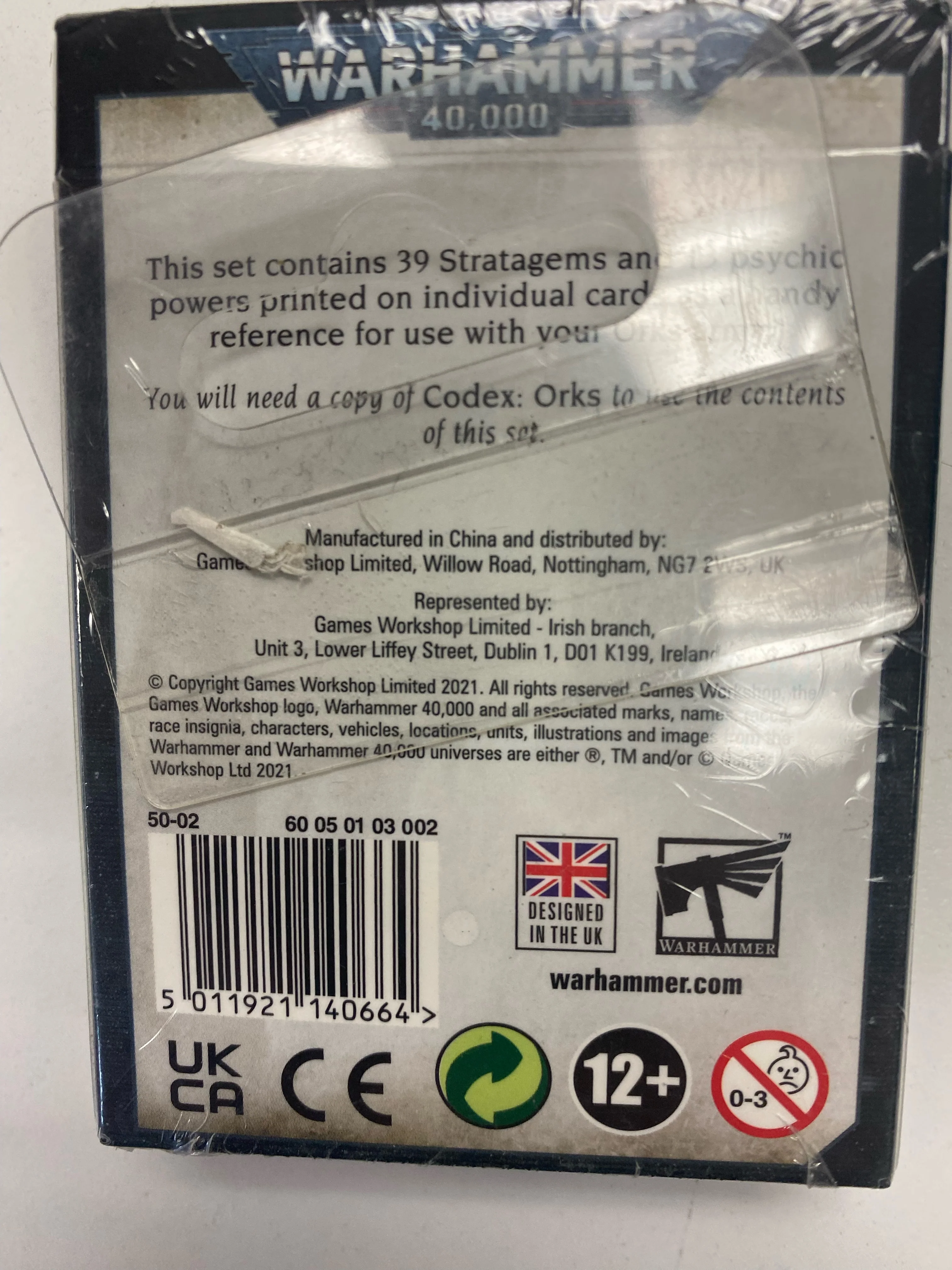 Games Workshop - Warhammer 40K - (9th Edition) Data cards - Orks - 50-02 - OUT OF PRINT - Image 3