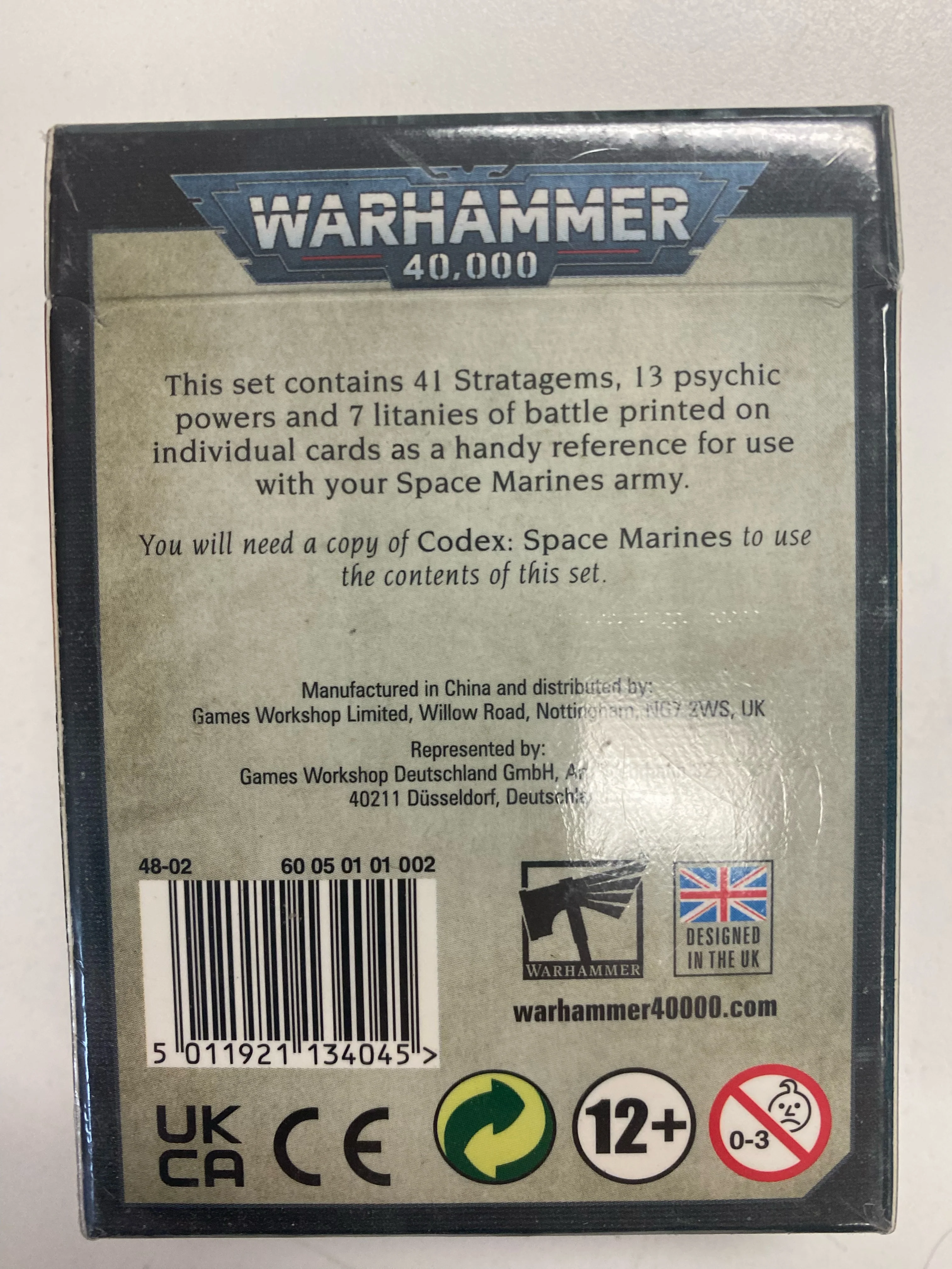 Games Workshop - Warhammer 40K - (9th Edition) Data cards - Space Marines - 48-02 - OUT OF PRINT - Image 3