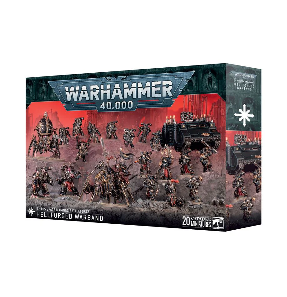 Games Workshop - Warhammer 40K - Chaos Space Marines - Battleforce - Hellforged Warband - 71-43