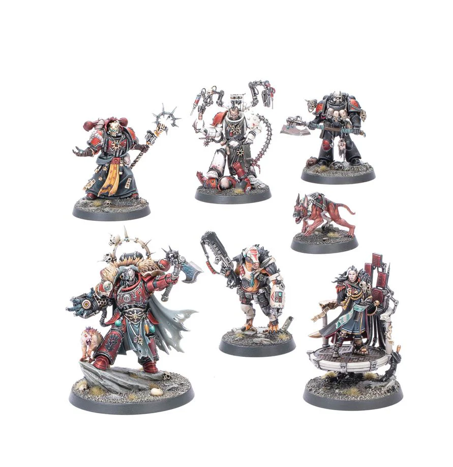 Games Workshop - Warhammer 40K - Chaos Space Marines - Huron Blackheart and the Masters of the Maelstrom - 43-110 - Image 2