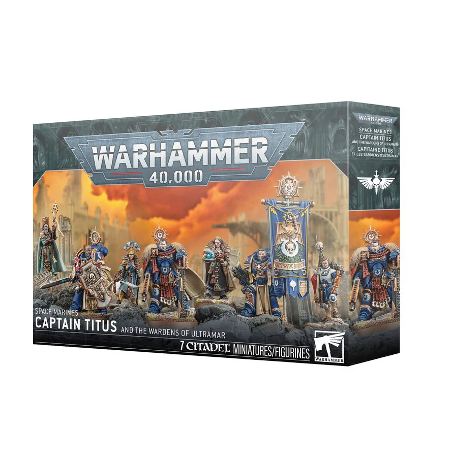 Games Workshop - Warhammer 40K - Space Marines - Captain Titus and The Wardens of Ultramar - 55-76 - Available January 24th, 2026