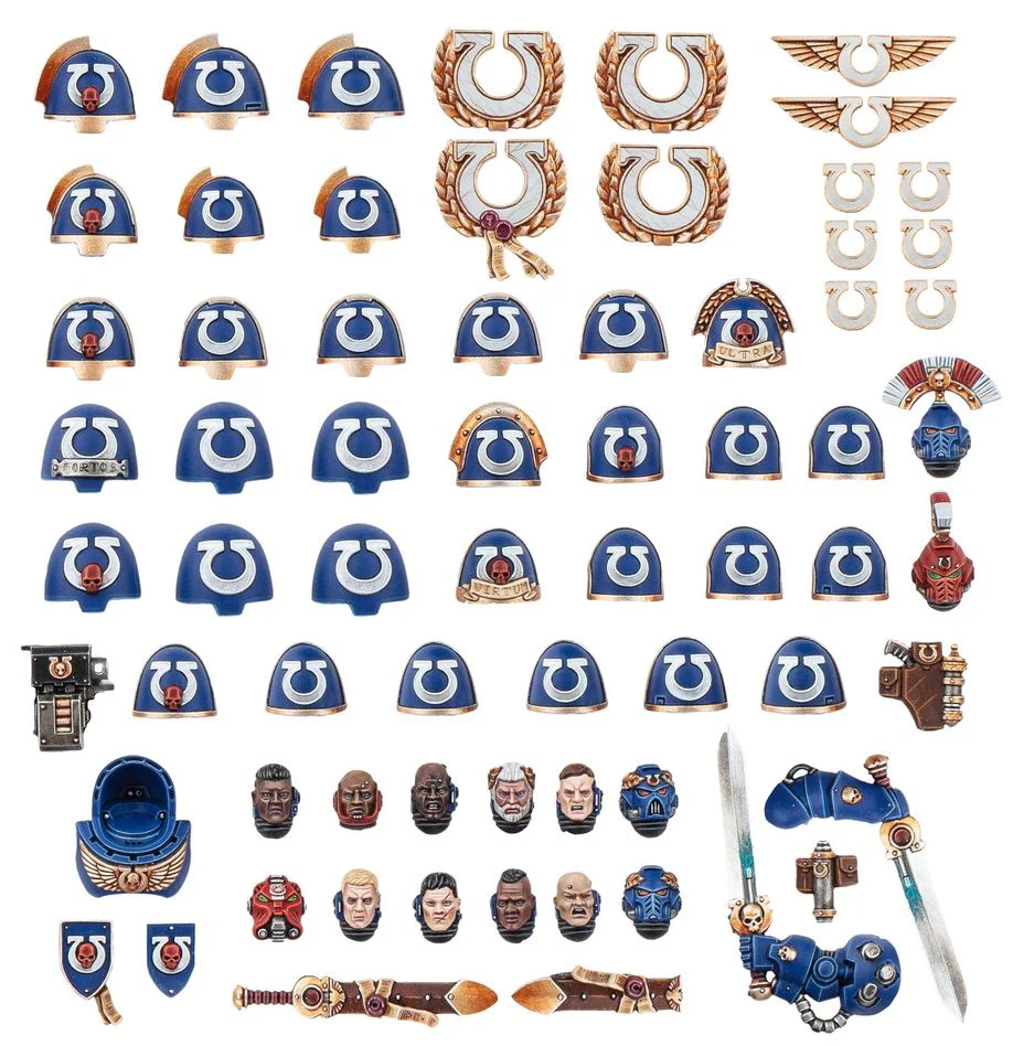 Games Workshop - Warhammer 40K - Space Marines - Ultramarines Upgrades & Transfers Kit - 55-72 - Image 2