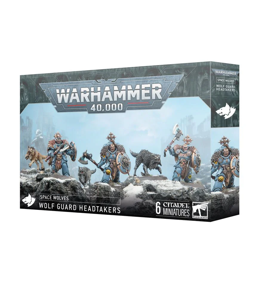 Games Workshop - Warhammer 40K - Space Wolves - Wolf Guard Headtakers - 53-29