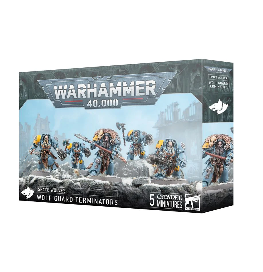 Games Workshop - Warhammer 40K - Space Wolves - Wolf Guard Terminators - 53-36
