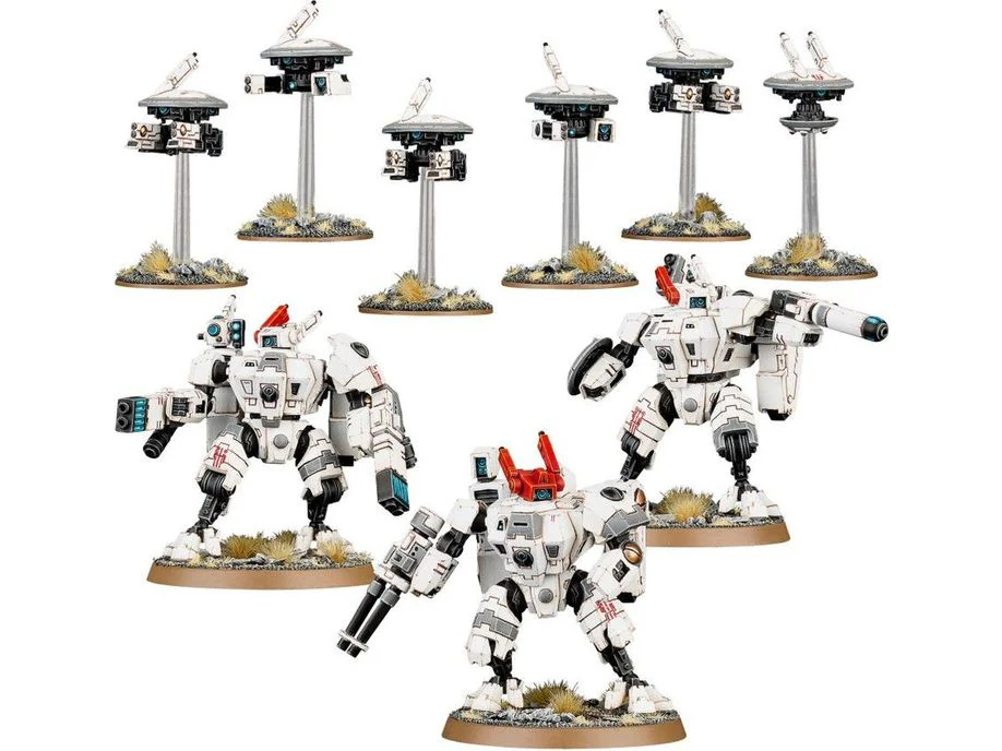Games Workshop - Warhammer 40K - Tau Empire - Crisis Battlesuits - 56-07