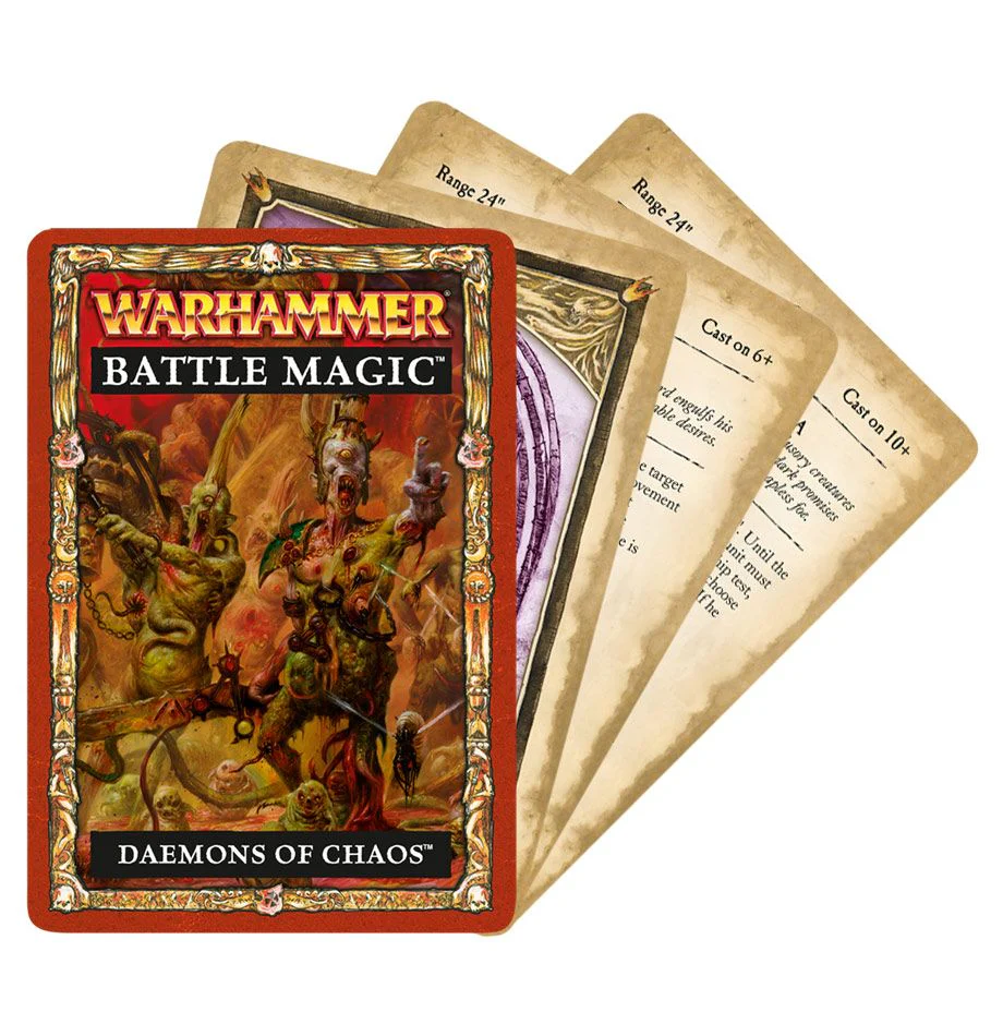 Games Workshop - Warhammer Fantasy (8th Edition) Data Cards - Daemons of Chaos - Battle Magic - 97-03-60 - OUT OF PRINT