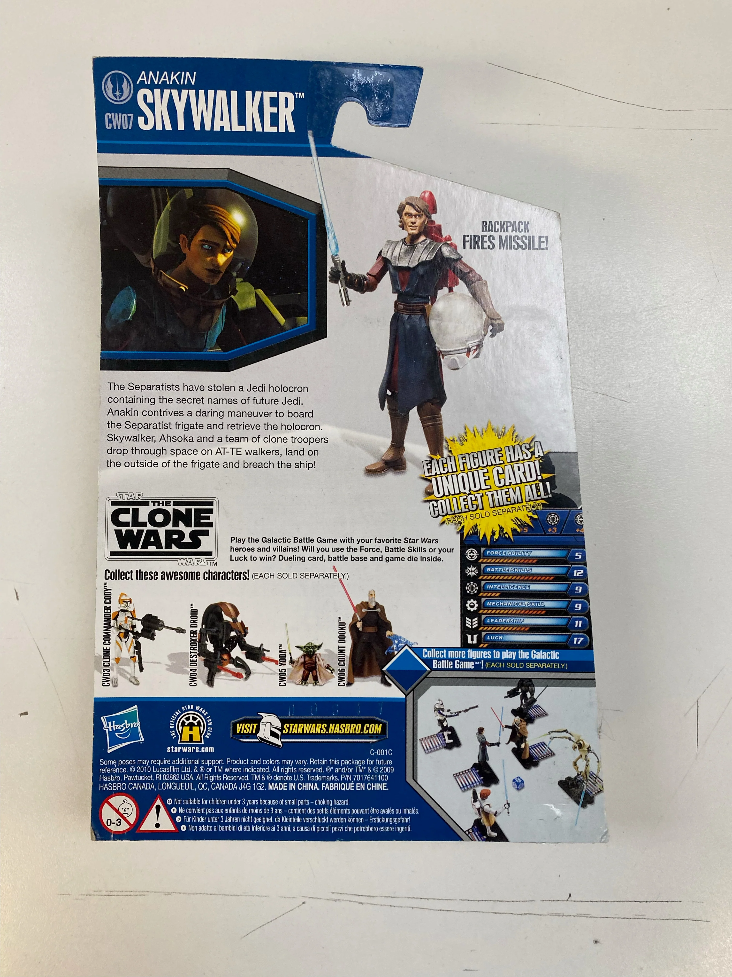 Hasbro - Star Wars - Clone Wars Animated Series - Anakin Skywalker Space Suit - Action Figure - CW07 - Image 2