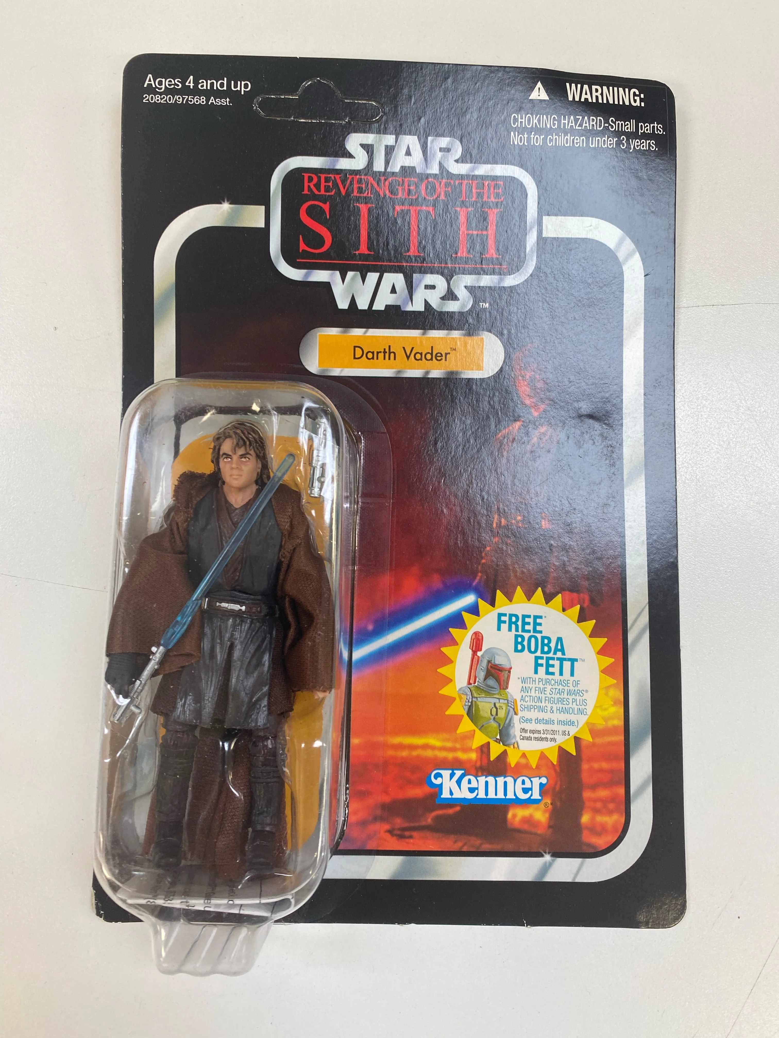 Hasbro - Star Wars - Revenge of The Sith - Darth Vader - Action Figure *Unpunched*