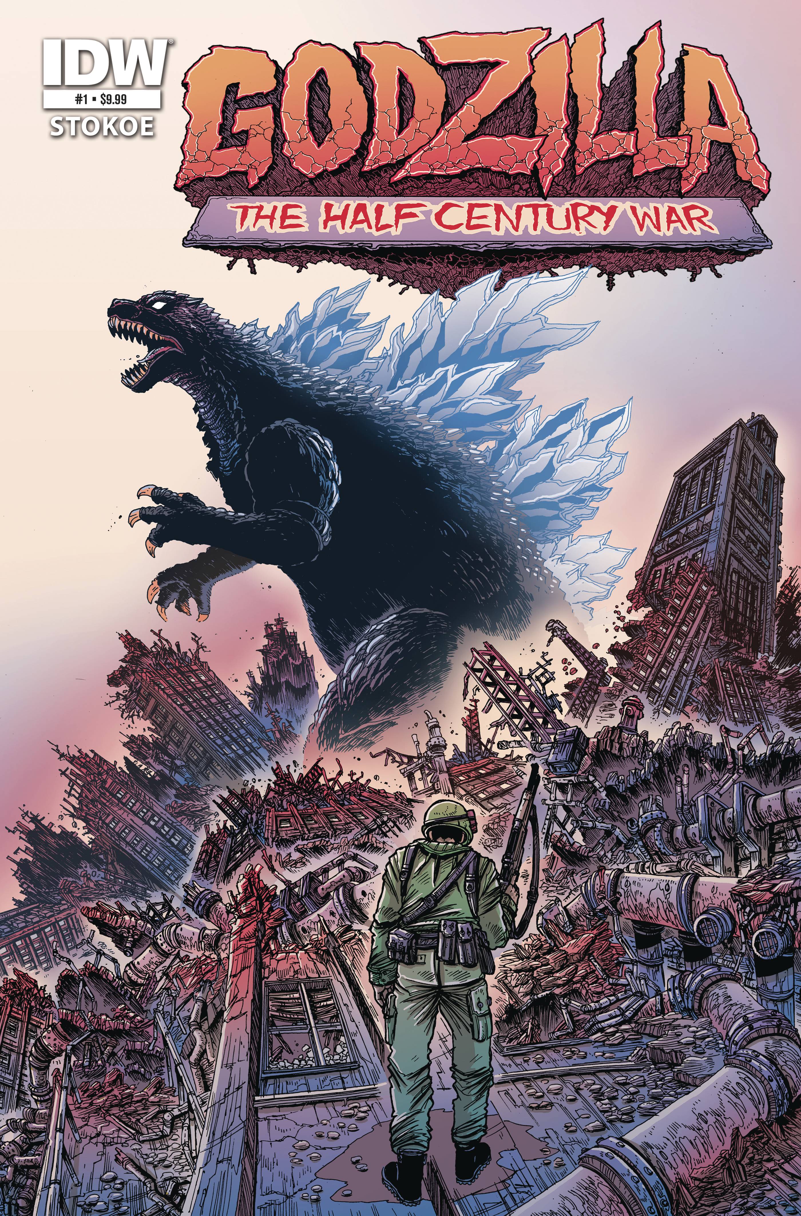 IDW - Godzilla - 70th Anniversary Foil Classics Half Century War (2025) 001 (Cond. VF-) - 22664