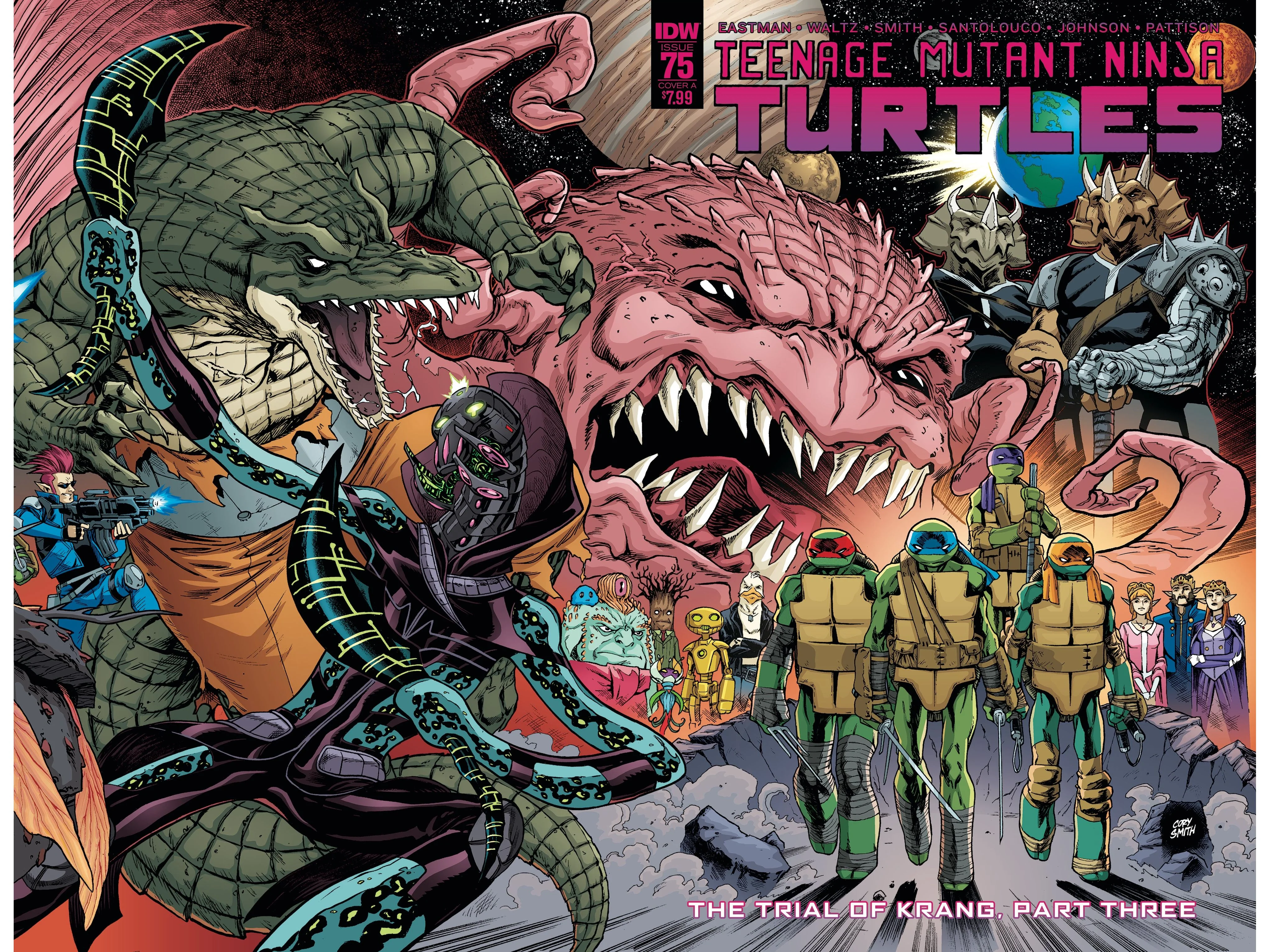 IDW - TMNT On Going (2017) 075 - CVR A Smith Variant Edition (Cond. VF-) - 11623