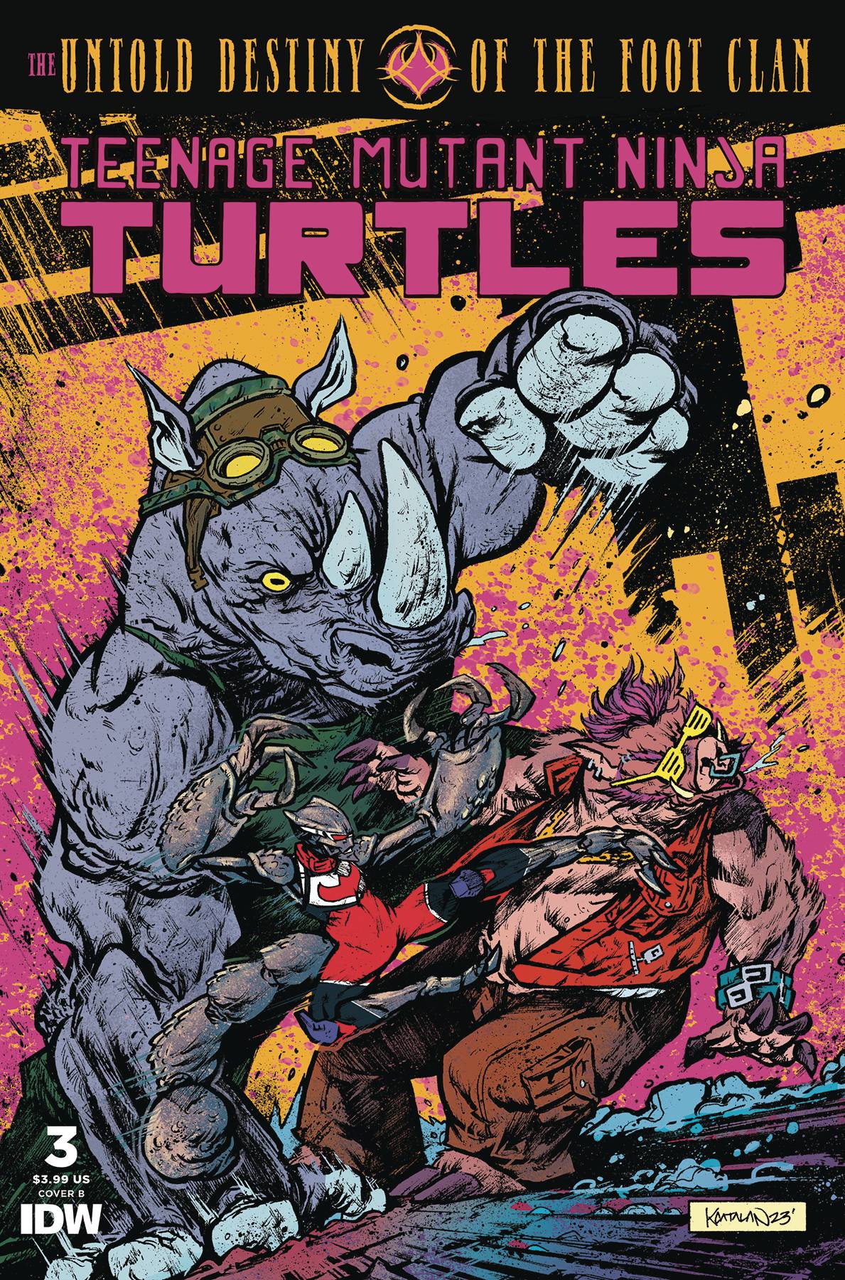 IDW - TMNT Untold Destiny of the Foot Clan 003 (Cond. VF-) Cover B - 21537