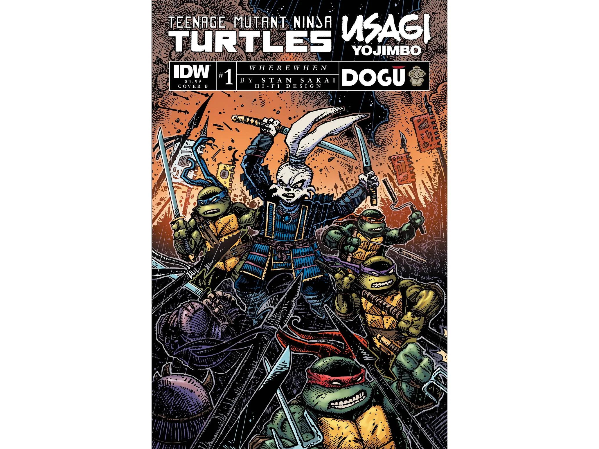 IDW - TMNT/Usagi Yojimbo Wherewhen 001 CVR B Variant Edition (Cond. VF-) 21287