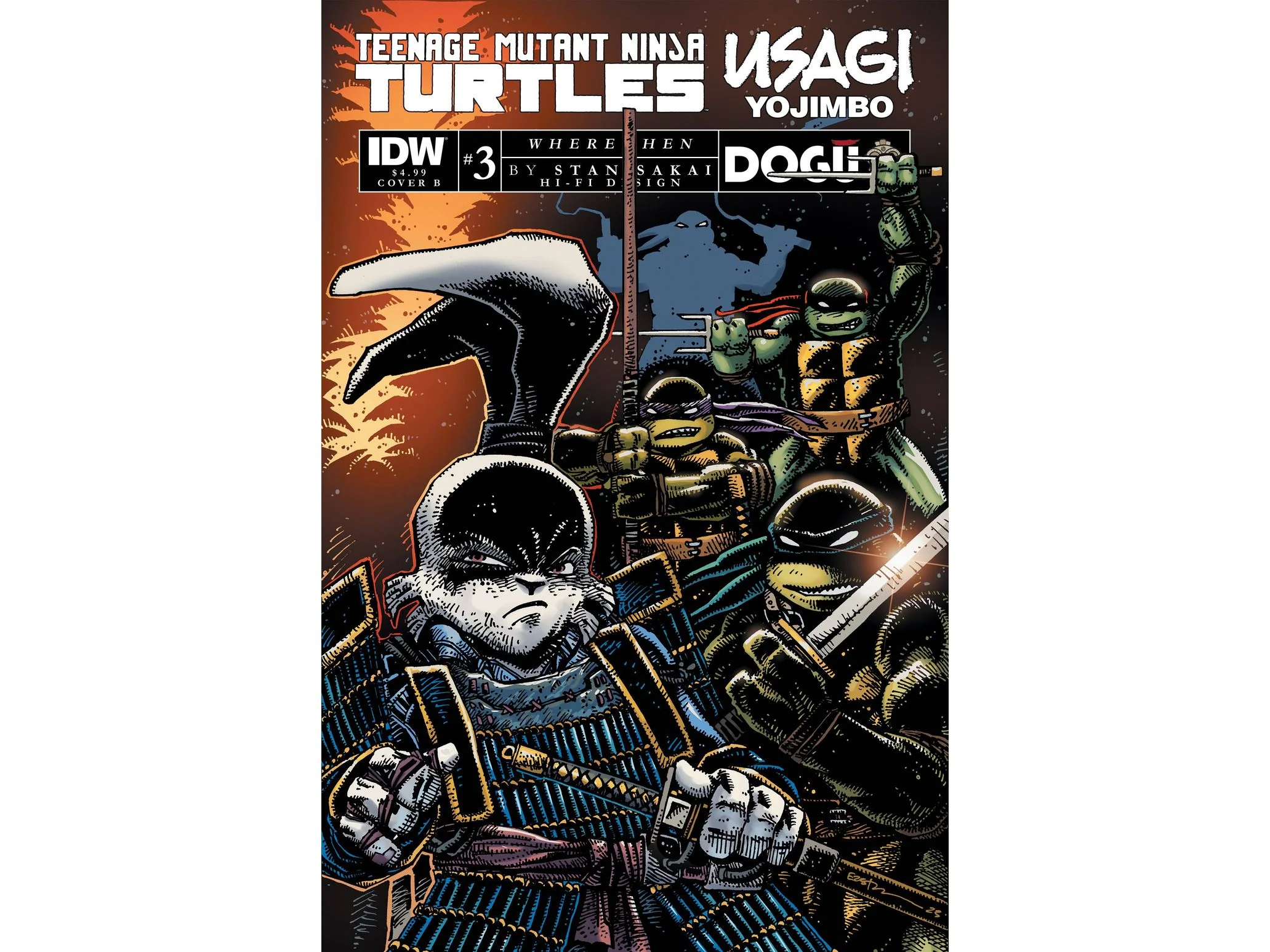 IDW - TMNT/Usagi Yojimbo: Wherewhen 03 (Variant A) (Cond. VF-) - 17471