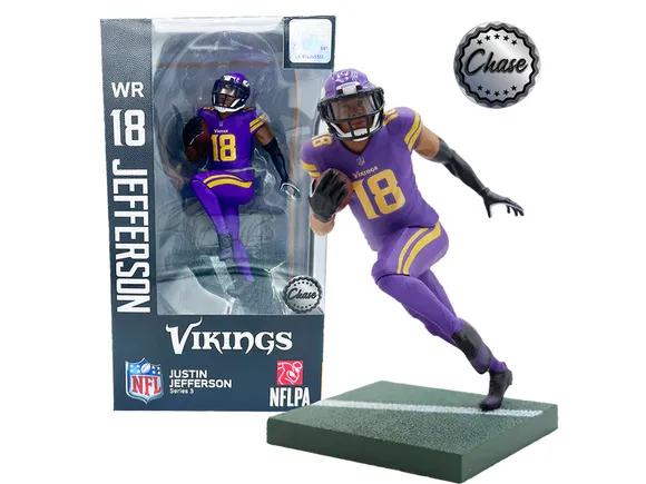 Import Dragon Figures - Minnesota Vikings - Justin Jefferson - Chase