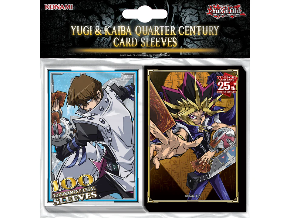 Konami - Yu-Gi-Oh! - Yugi and Kaiba Quarter Century - Card Sleeves