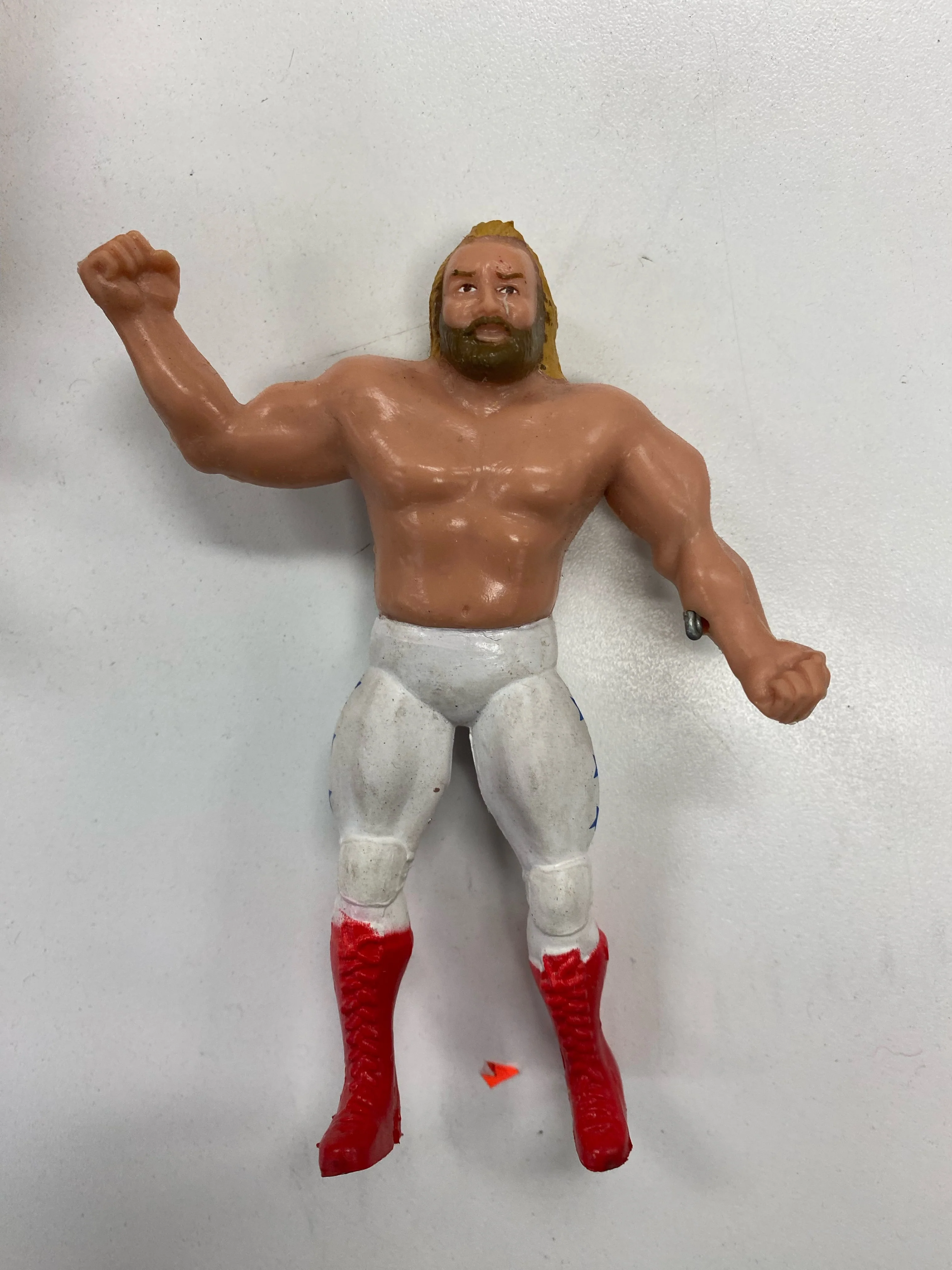 LJN - 1985 - WWF/WWE Wrestling Superstars Bendies - Big John Studd - 4.5" Figure *Loose*