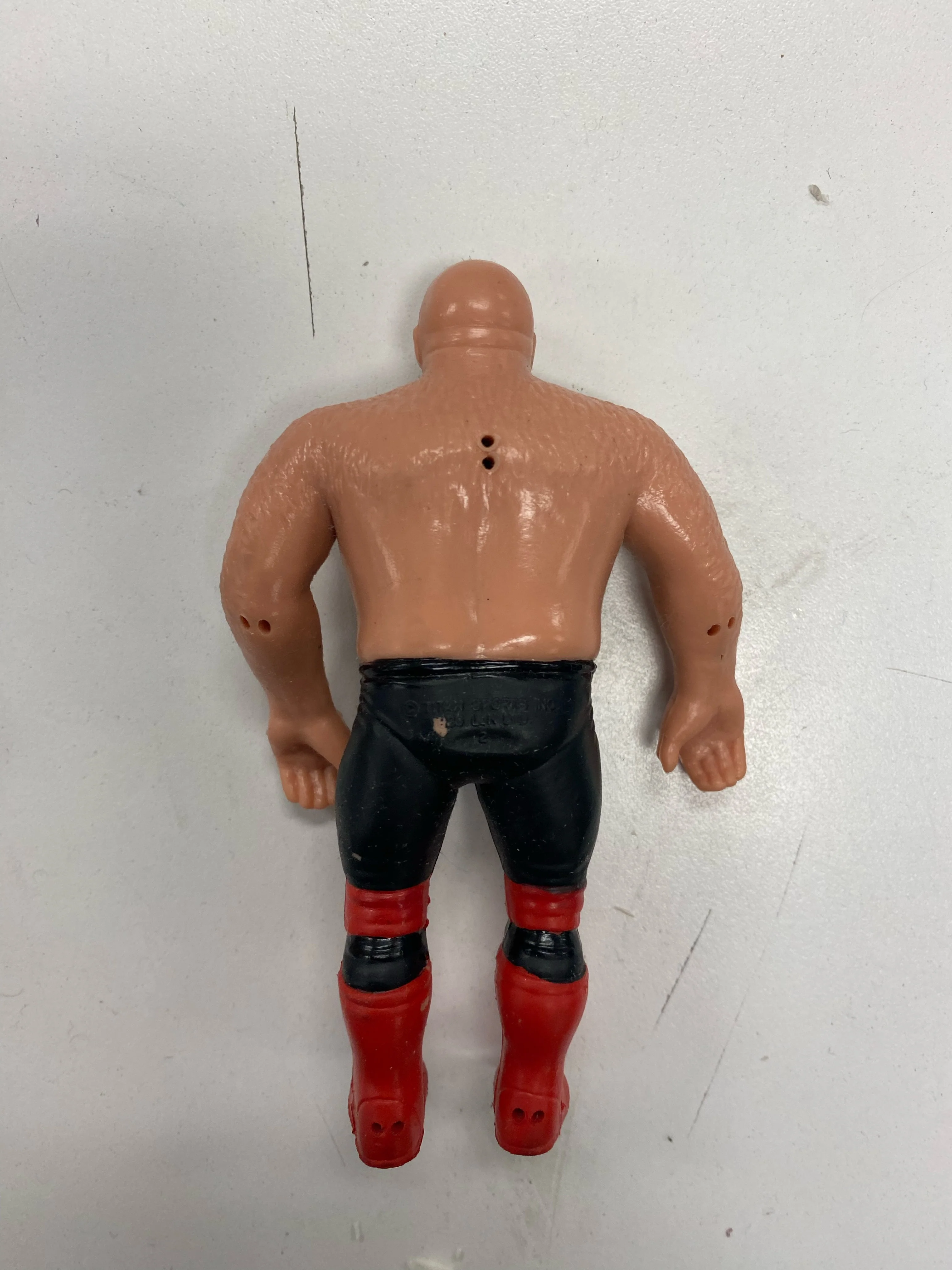LJN - 1985 - WWF/WWE Wrestling Superstars Bendies - George "The Animal" Steele - 4.5" Figure *Loose* - Image 2