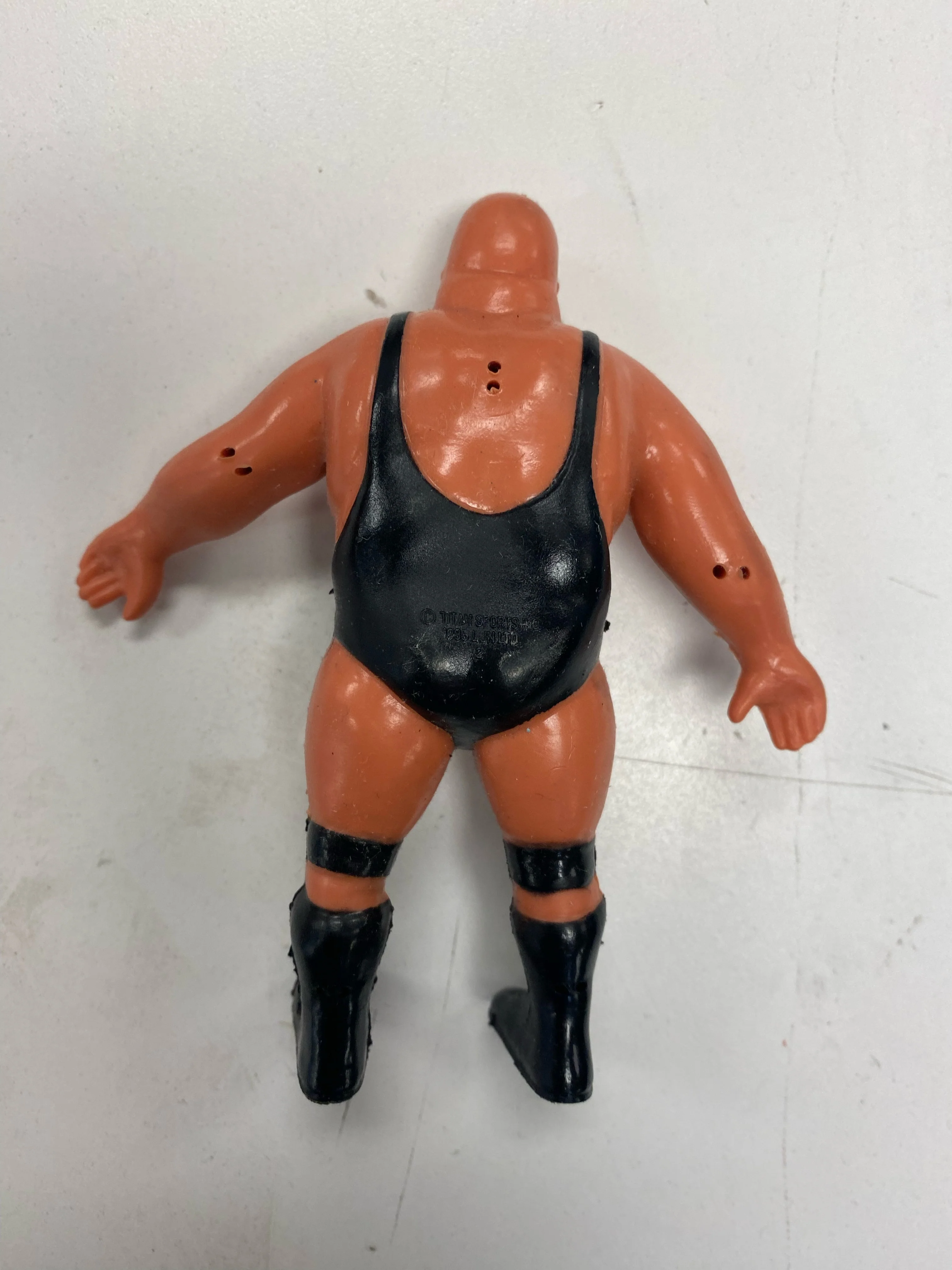 LJN - 1985 - WWF/WWE Wrestling Superstars Bendies - "King Kong" Bundy - 4.5" Figure *Loose* - Image 2