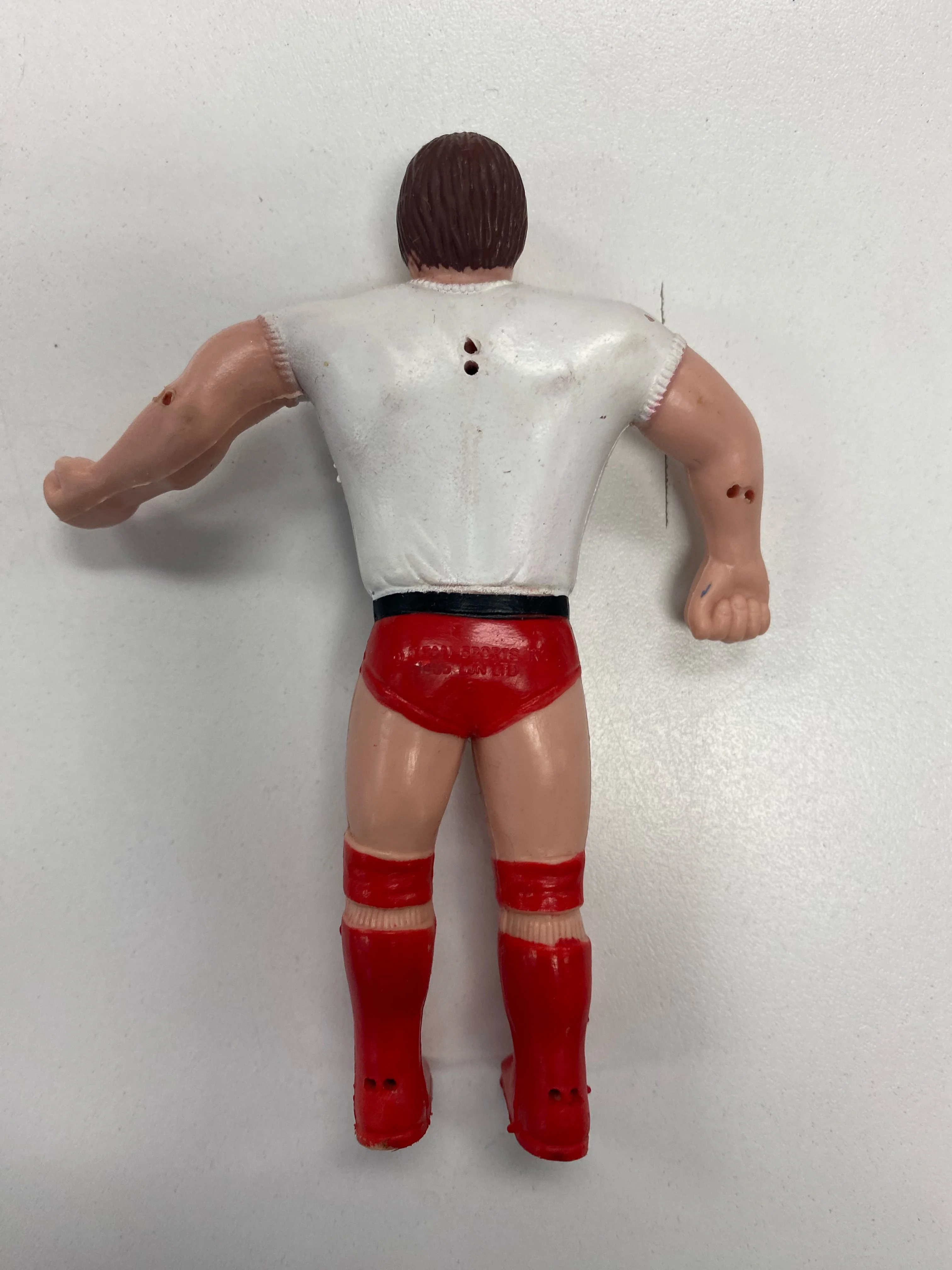 LJN - 1985 - WWF/WWE Wrestling Superstars Bendies - "Rowdy" Roddy Piper - 4.5" Figure *Loose* - Image 3