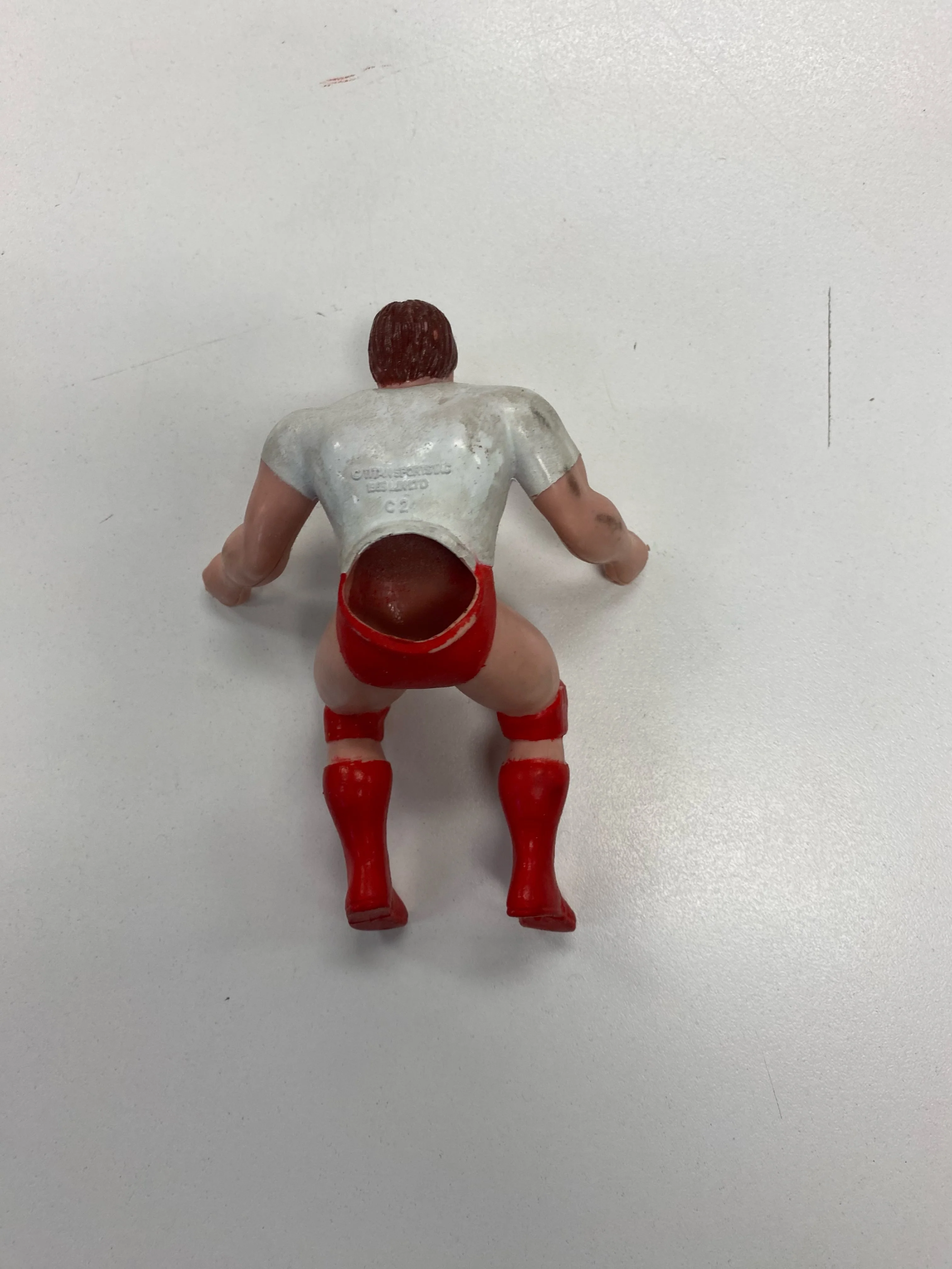 LJN - 1985 - WWF/WWE Wrestling Superstars - Rowdy Roddy Piper - Finger Puppet Figure *Loose* - Image 2