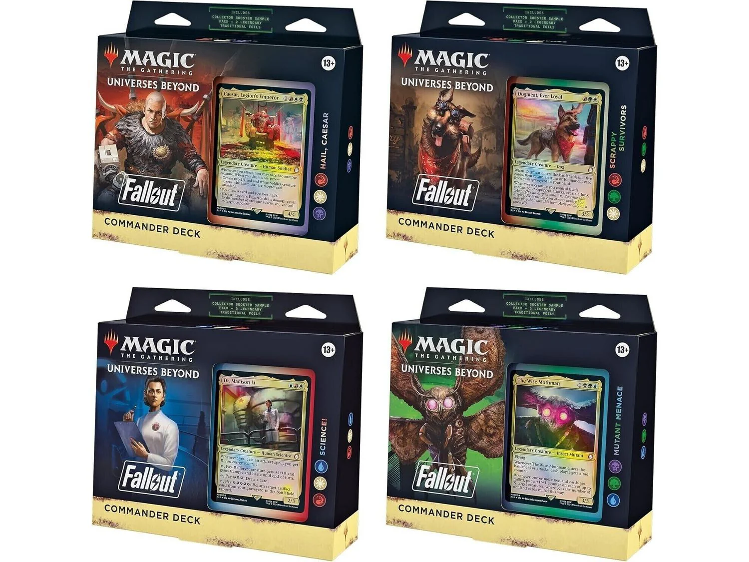 Magic the Gathering - Fallout - Commander Deck - Set Of 4
