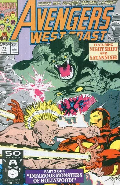 Marvel Comics - Avengers West Coast (1985) 077 (Cond. VG+) 21987