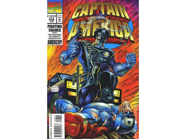 Marvel Comics - Captain America (1968 1st Series) 428 (Cond. VF-) - 7293