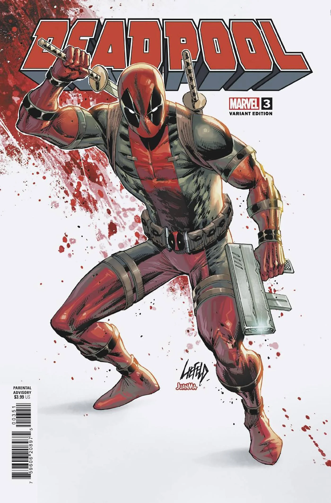 Marvel Comics - Deadpool 003 (Cond. VF) Rob Liefeld Variant - 22147