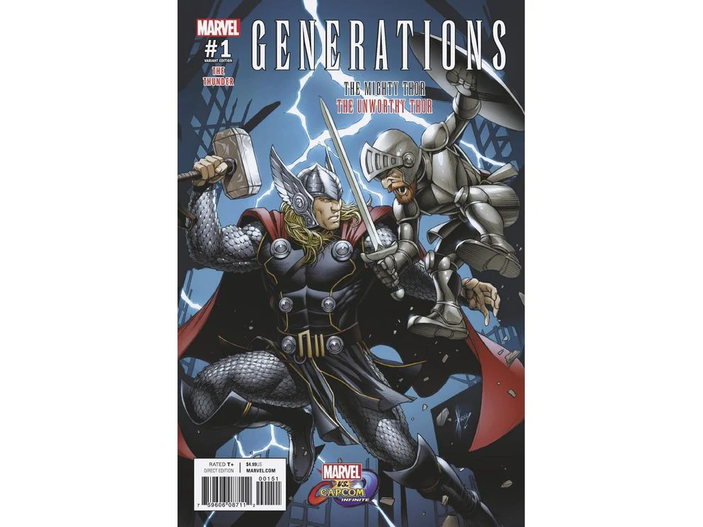 Marvel Comics - Generations Unworthy Thor & Mighty Thor (2017) 001 - MVC Variant Edition (Cond. VF-) 20160