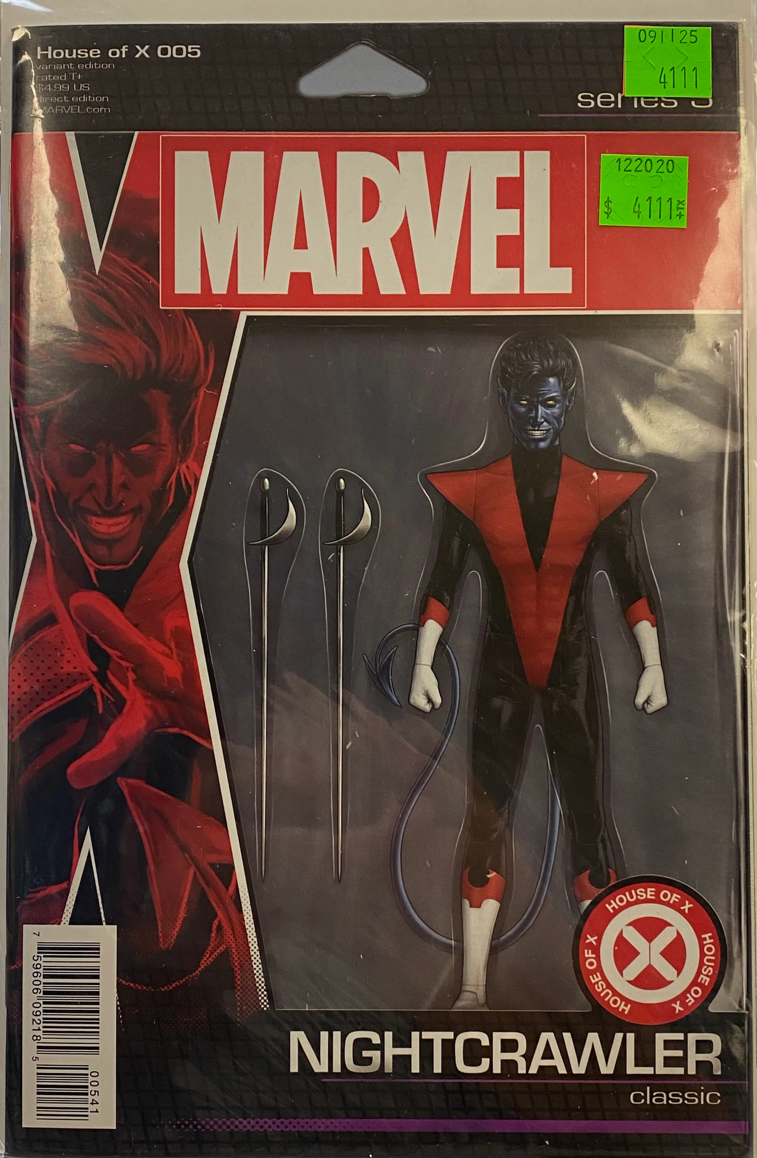 Marvel Comics - House of X (2019) 005 of 6 - Cover D Christopher Action Figure Variant Edition (Cond. FN) - 4111