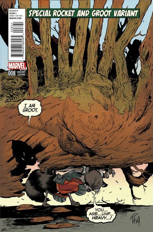 Marvel Comics - Hulk (2014 2nd Series) 008 - Cover B Rocket & Groot Variant Edition (Cond. FN) - 1284