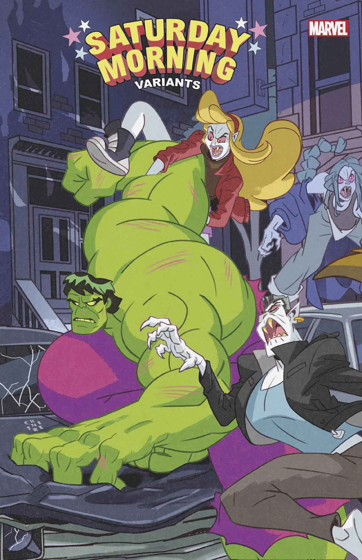 Marvel Comics - Hulk Blood Hunt 001 Galloway Saturday Morning Connecting Variant Edition (Cond. VF-) 22312