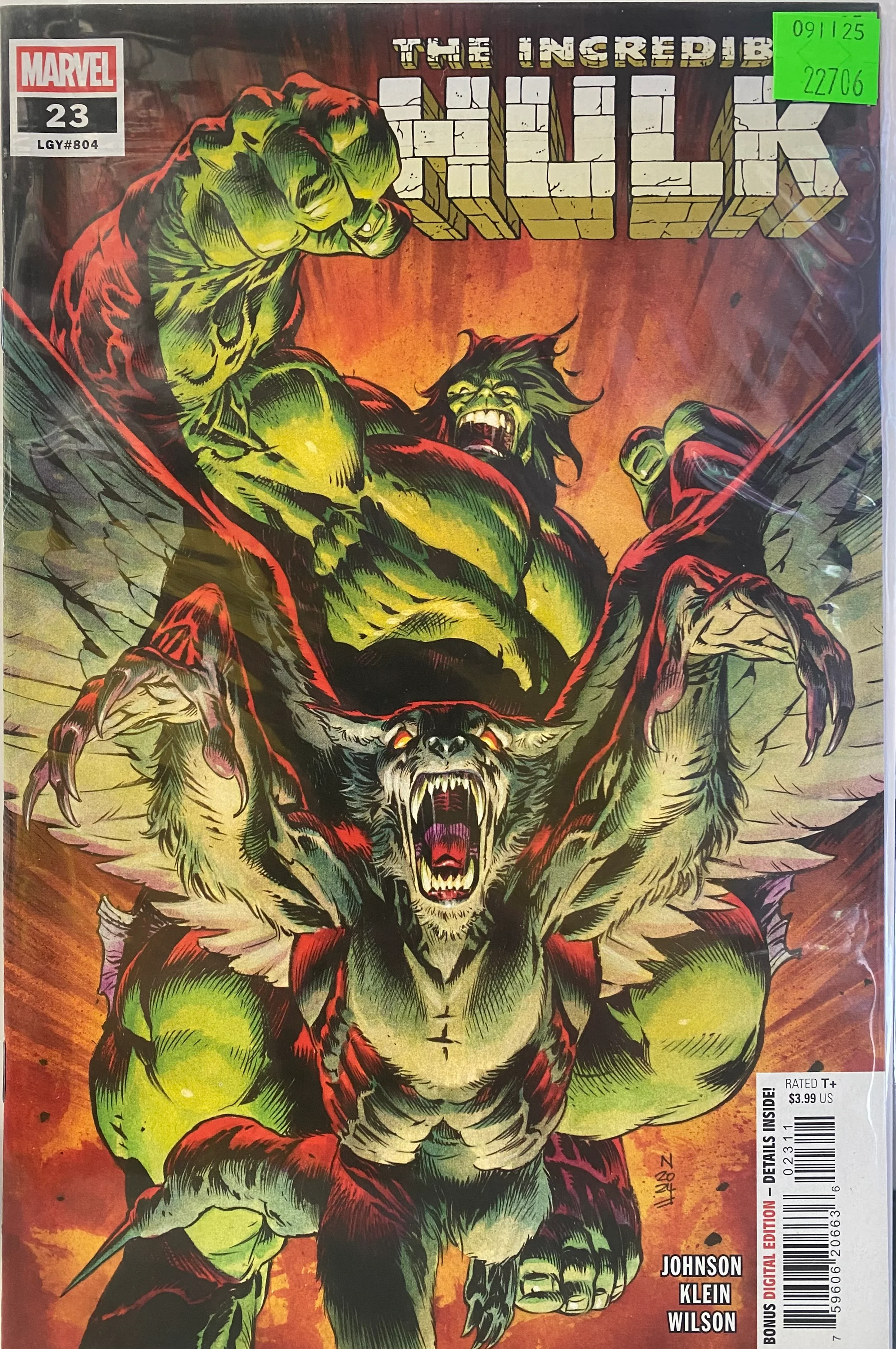 Marvel Comics - Incredible Hulk (2023) 023 (Cond. VF-) - 22706