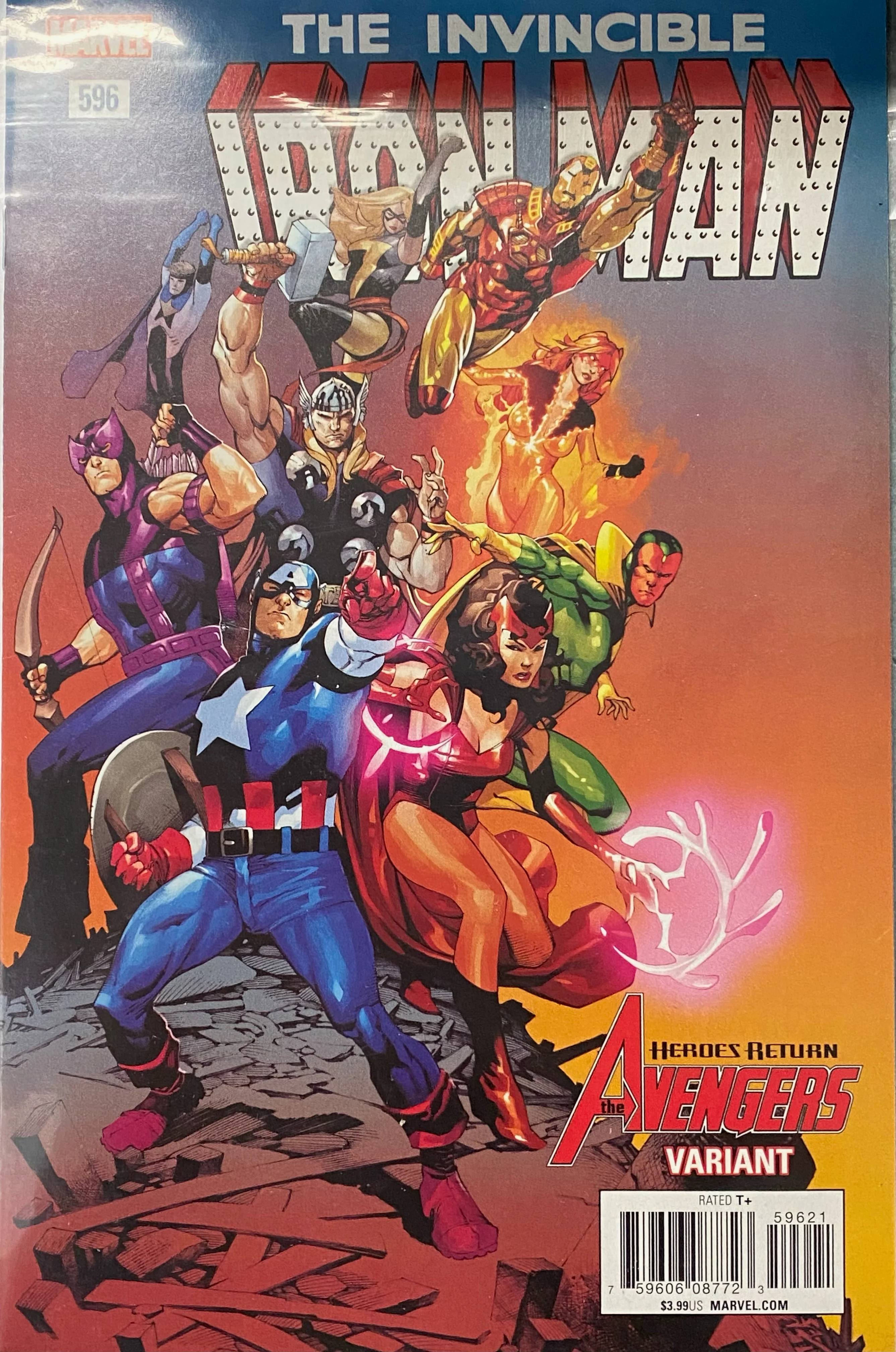 Marvel Comics - Invincible Iron Man (2017 4th Series) 596 - Heroes Return Variant Edition (Cond. FN/VF) - 0267