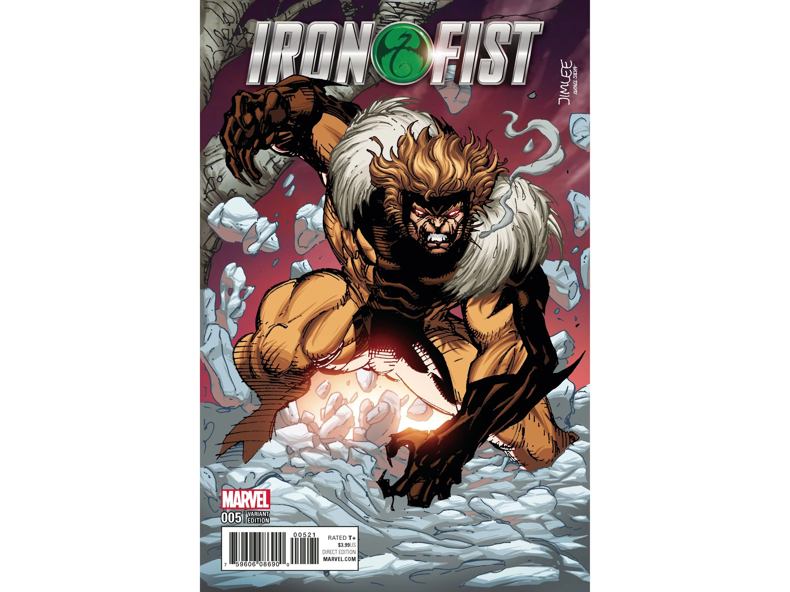 Marvel Comics - Iron Fist 005 X-Men Card Variant (Cond. VF-) - 19494
