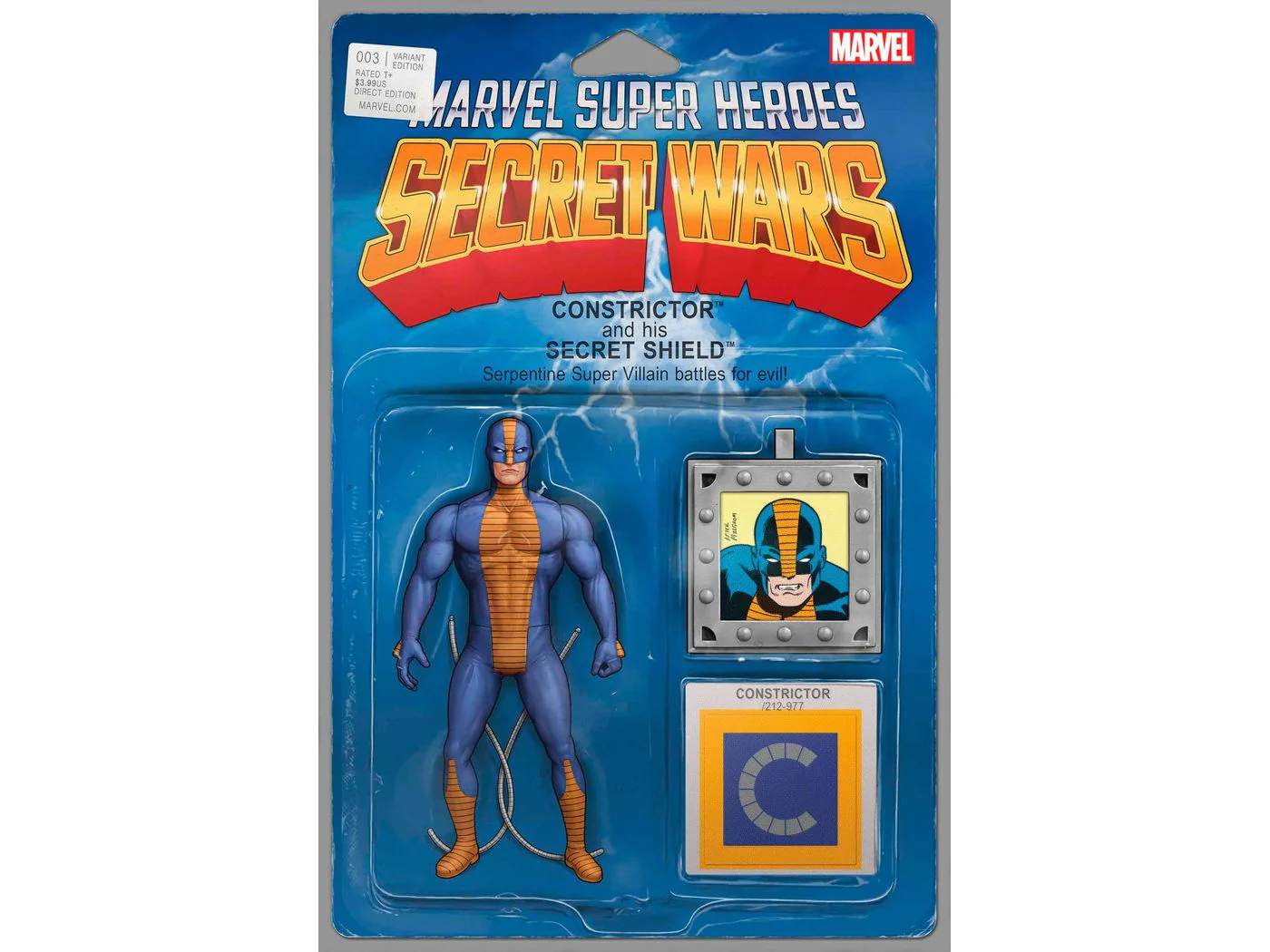 Marvel Comics - Marvel Super Heroes Secret Wars Battleworld 003 (Cond. VF-) Action Figure Variant - 20938