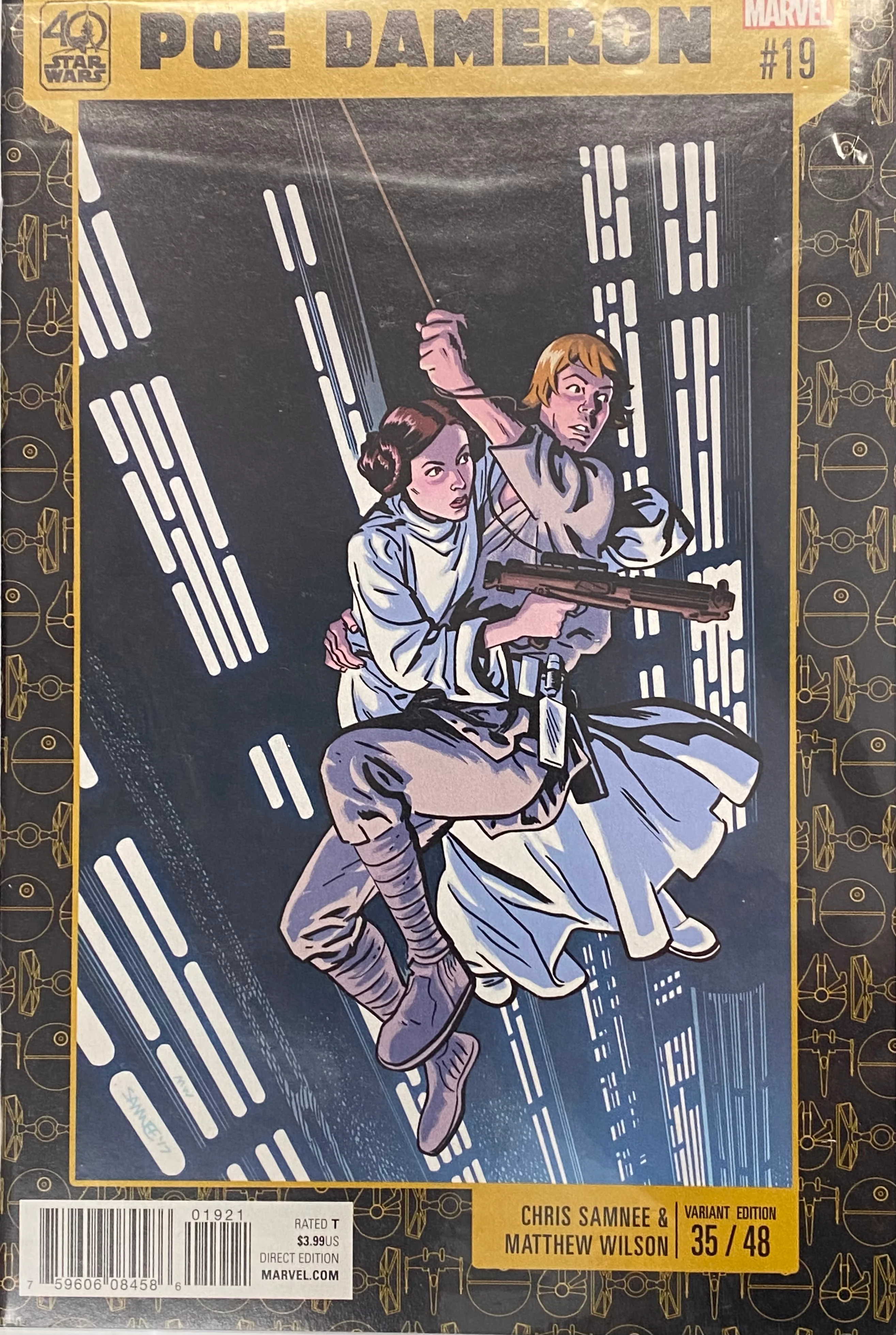 Marvel Comics - Poe Dameron (2016) 019 - 40th Anniversary Variant (Cond. FN+) - 0870