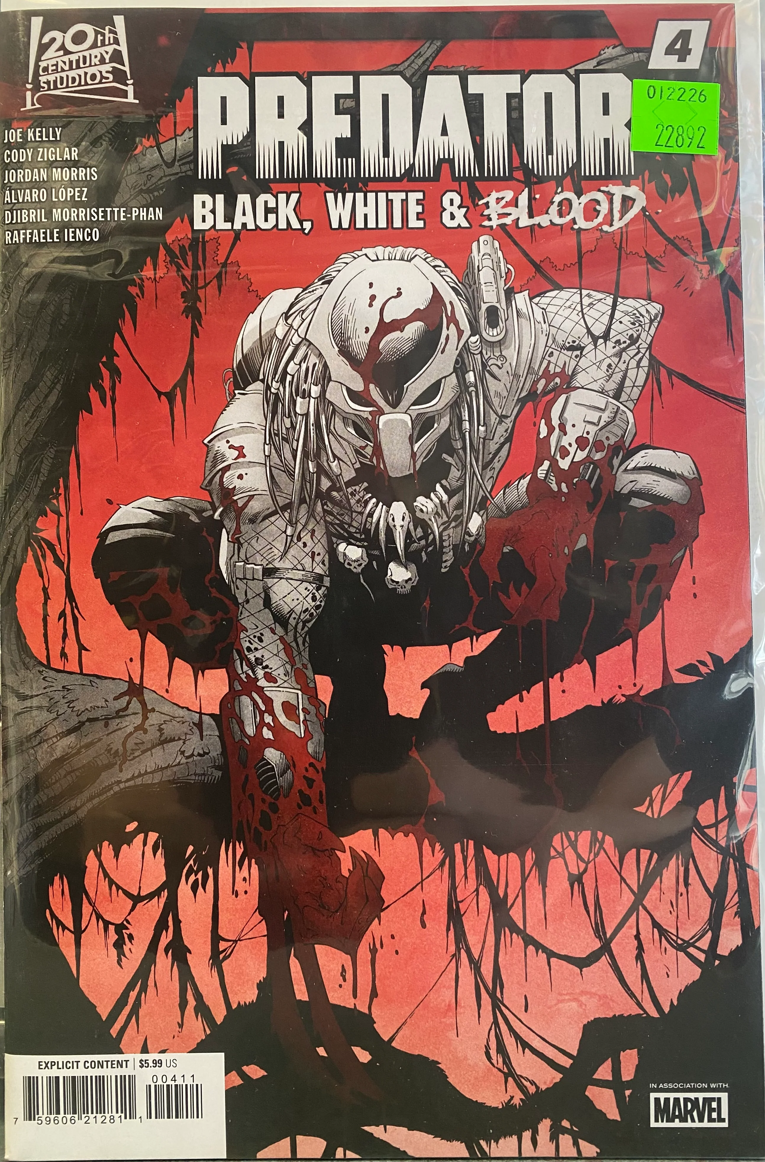 Marvel Comics - Predator Black White and Blood (2025) 003 of 4 (Cond. VF-) - 22892