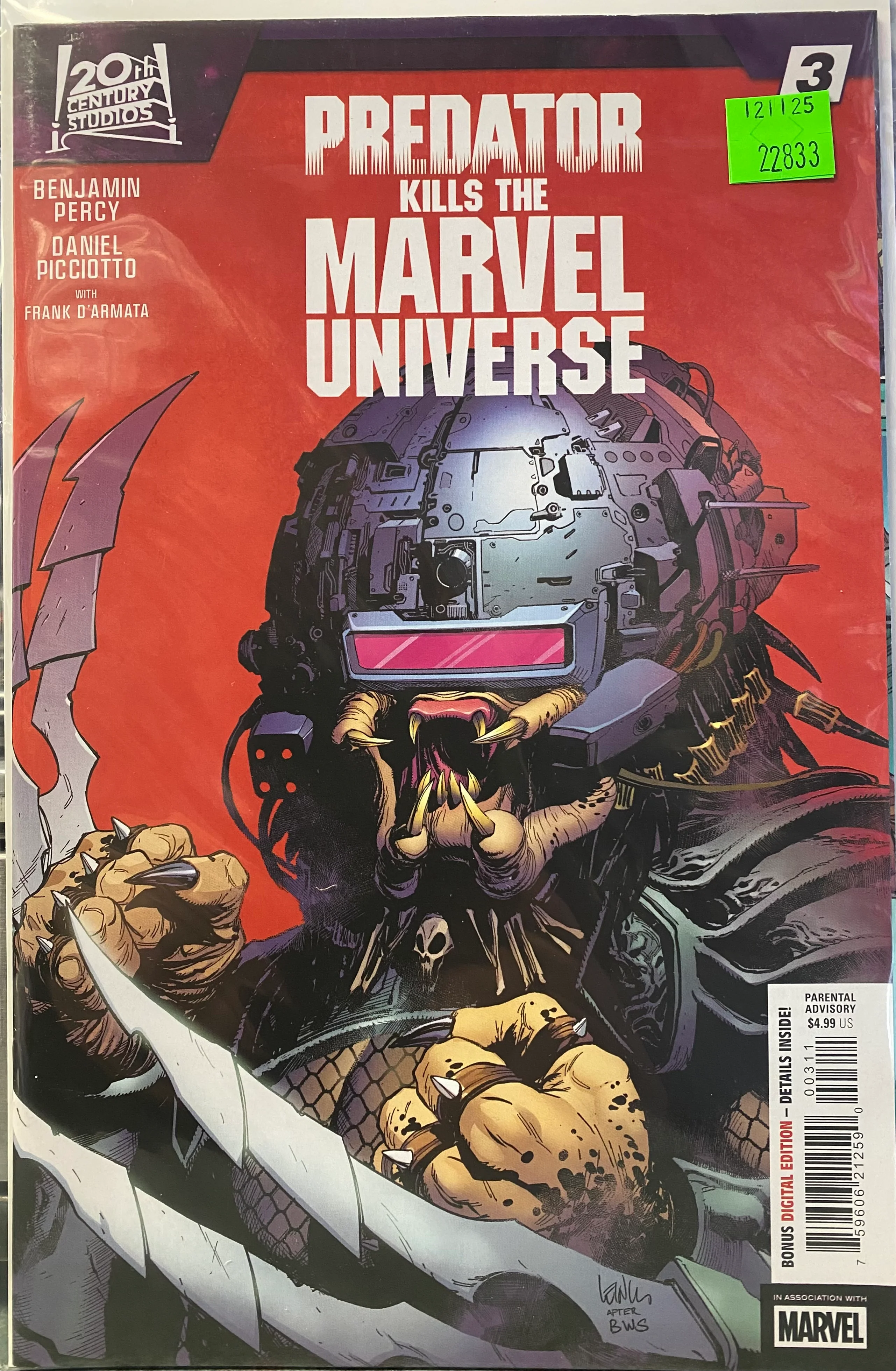 Marvel Comics - Predator Kills the Marvel Universe (2025) 003 (Cond. VF-) - 22833