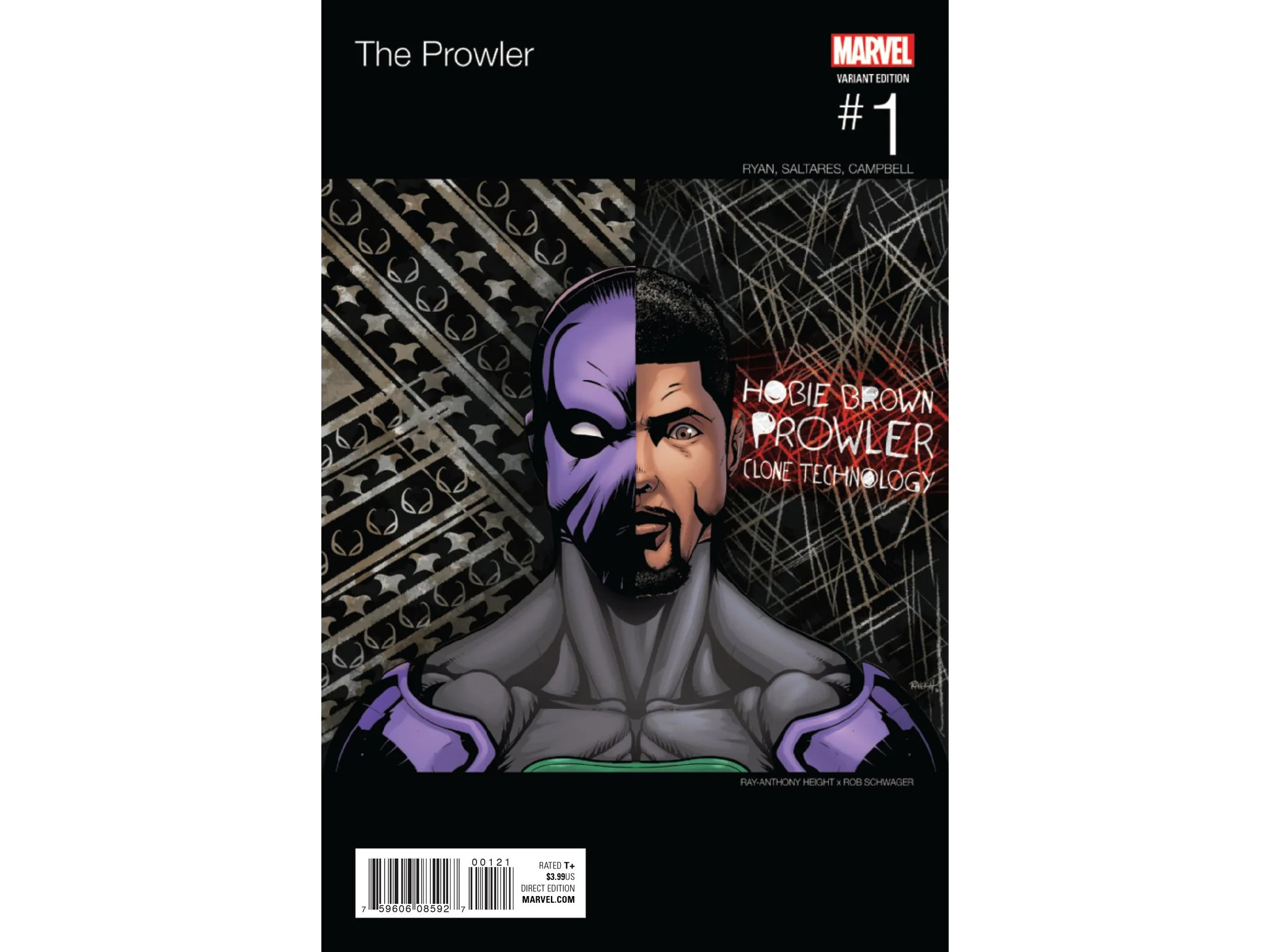Marvel Comics - Prowler (2016) 001 - Height Hip-hop Variant Edition (Cond. VF-) - 19750
