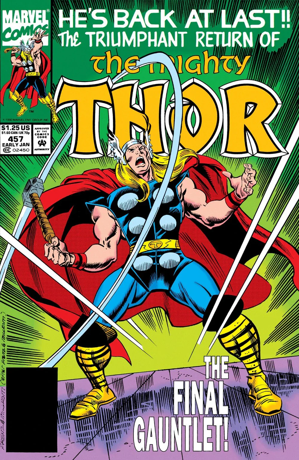 Marvel Comics - Thor (1962 1st Series) 457 (Cond. FN-) 22063