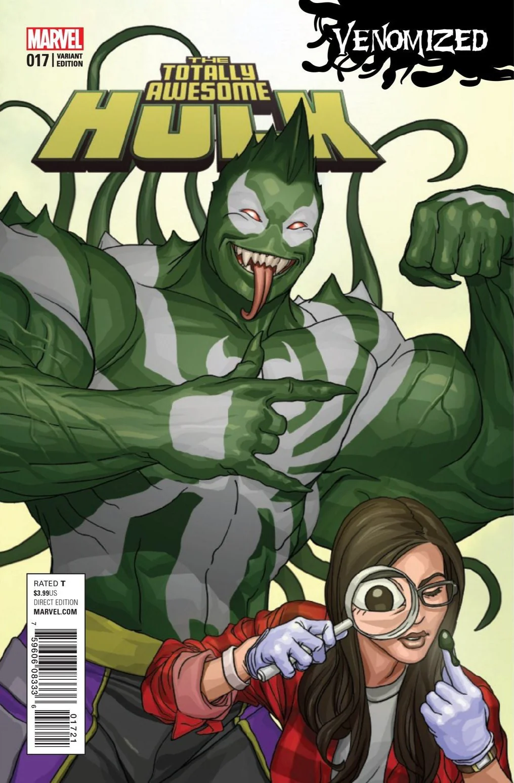 Marvel Comics - Totally Awesome Hulk (2016) 017 - Venomized Variant Edition (Cond. FN+) - 1295