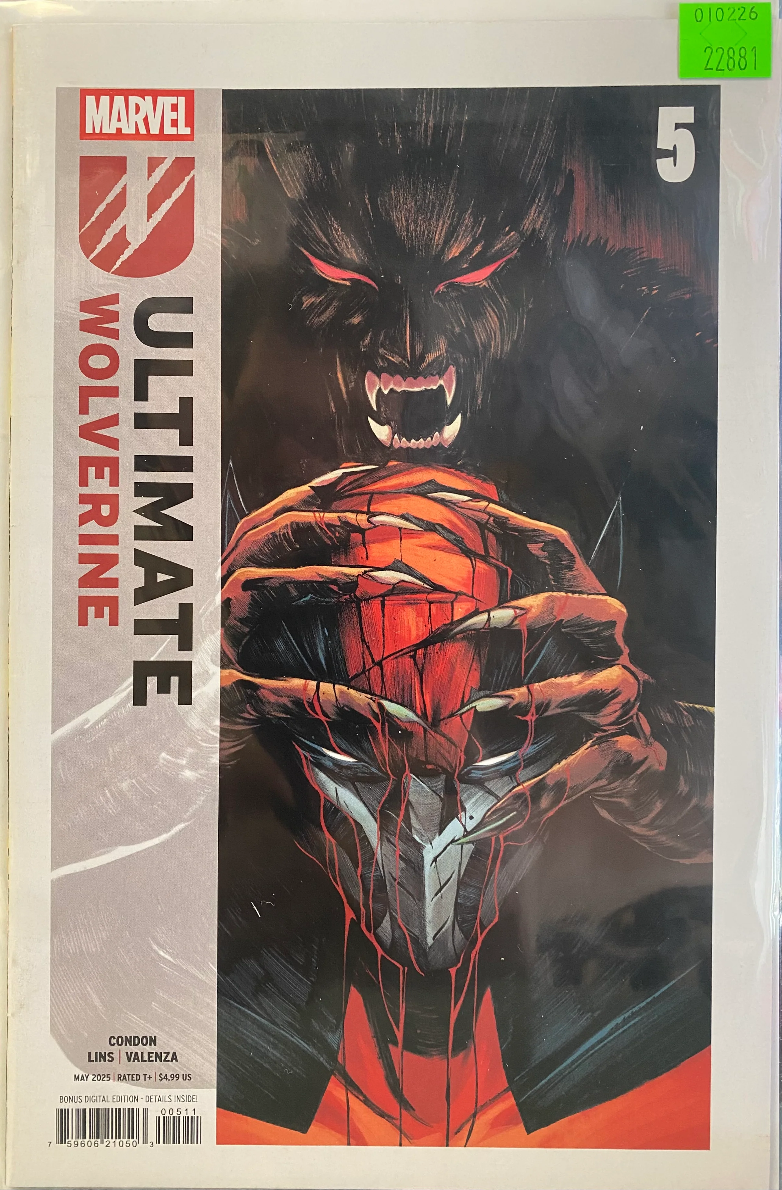 Marvel Comics - Ultimate Wolverine (2025) 005 (Cond. FN-) - 22881