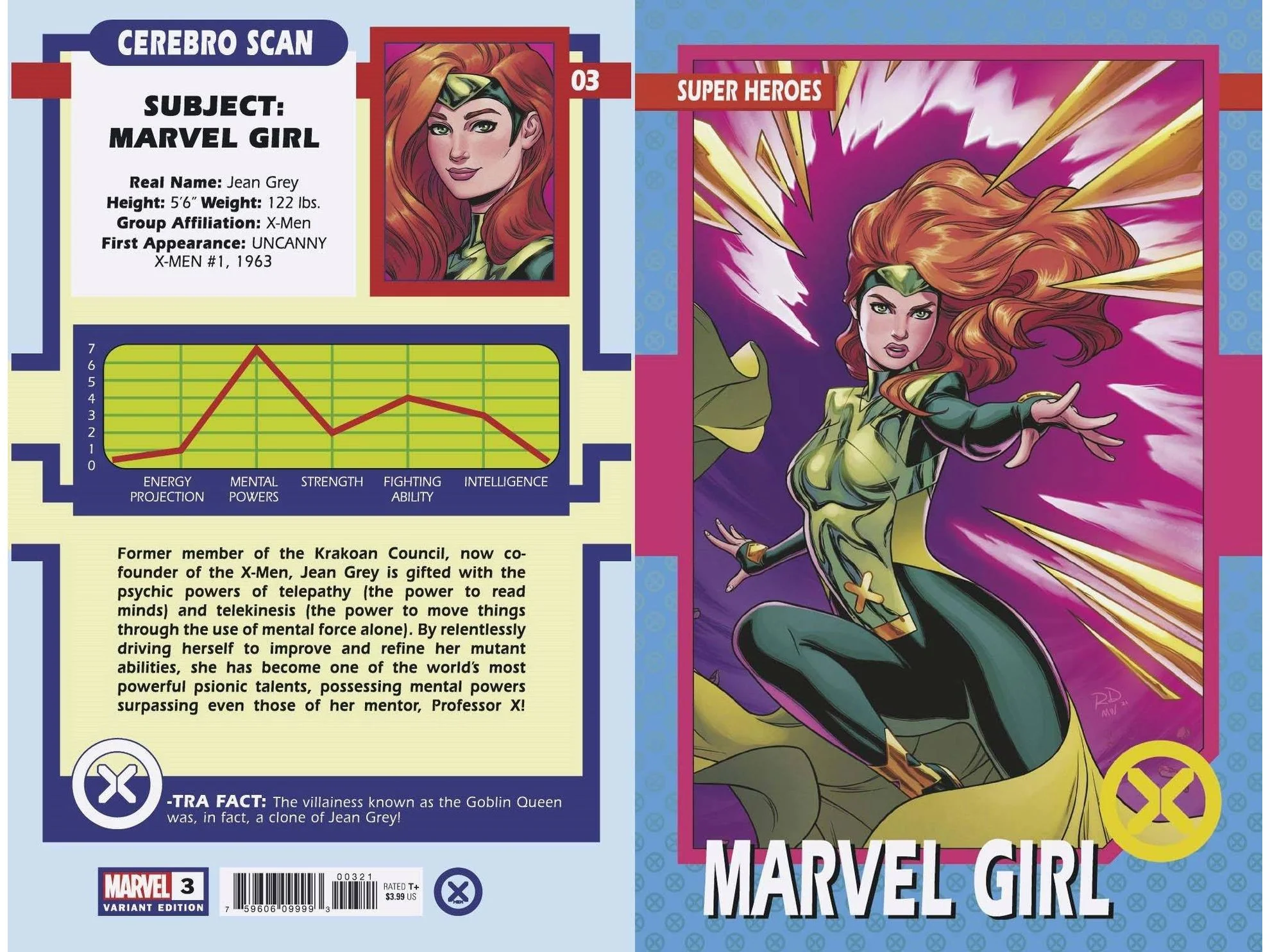 Marvel Comics - X-Men 003 - Dauterman Trading Card Variant Edition (Cond. VF-) 22378