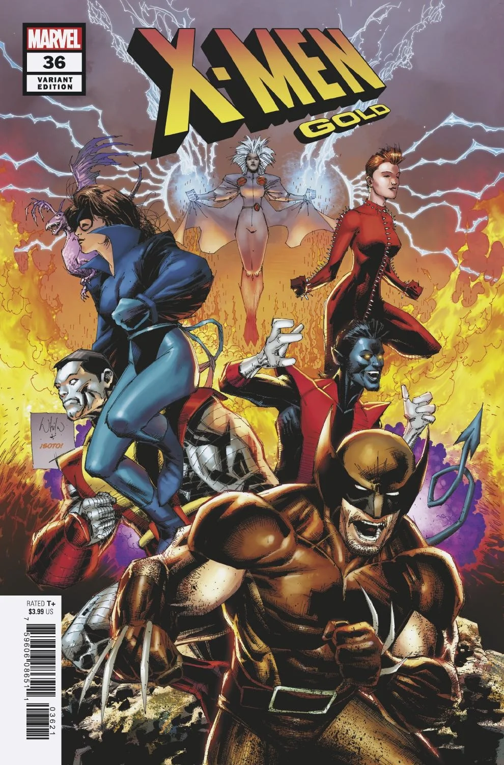 Marvel Comics - X-Men Gold (2017) 036 Portacio Variant Edition (Cond. FN+) - 22516