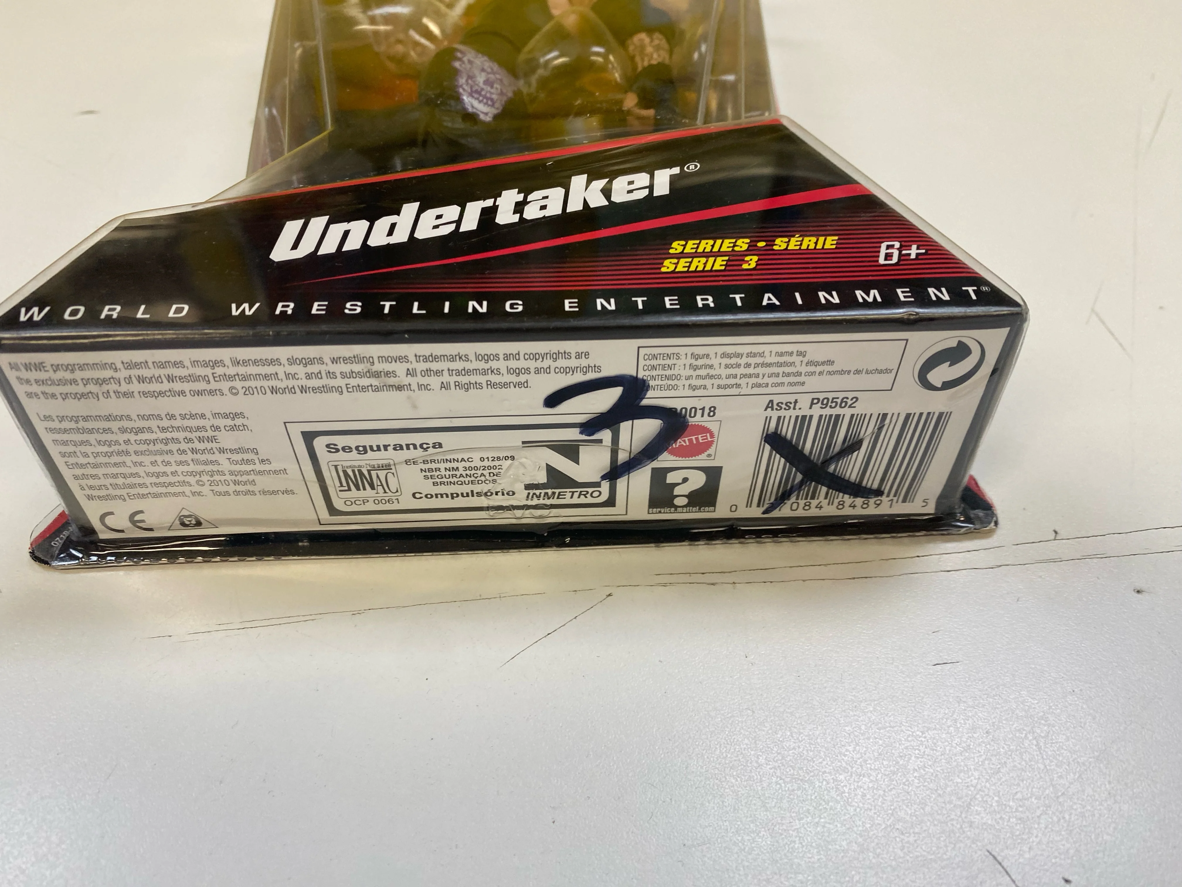 Mattel - 2010 - WWE - Undertaker - Series 3 - 7" Action Figure - R0018 *Damaged Box* - Image 2