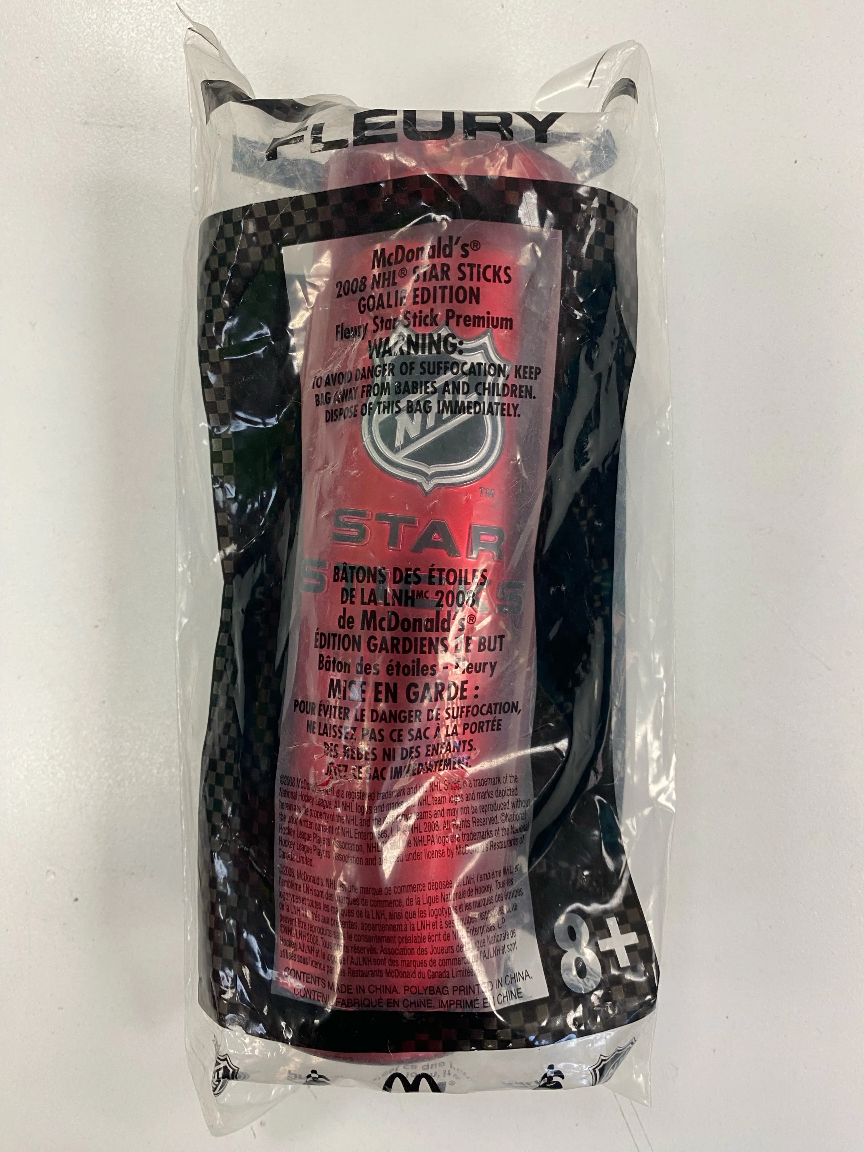 McDonalds - 2008 - NHL - Star Sticks Goalie Edition - Marc-Andre Fleury - Image 2