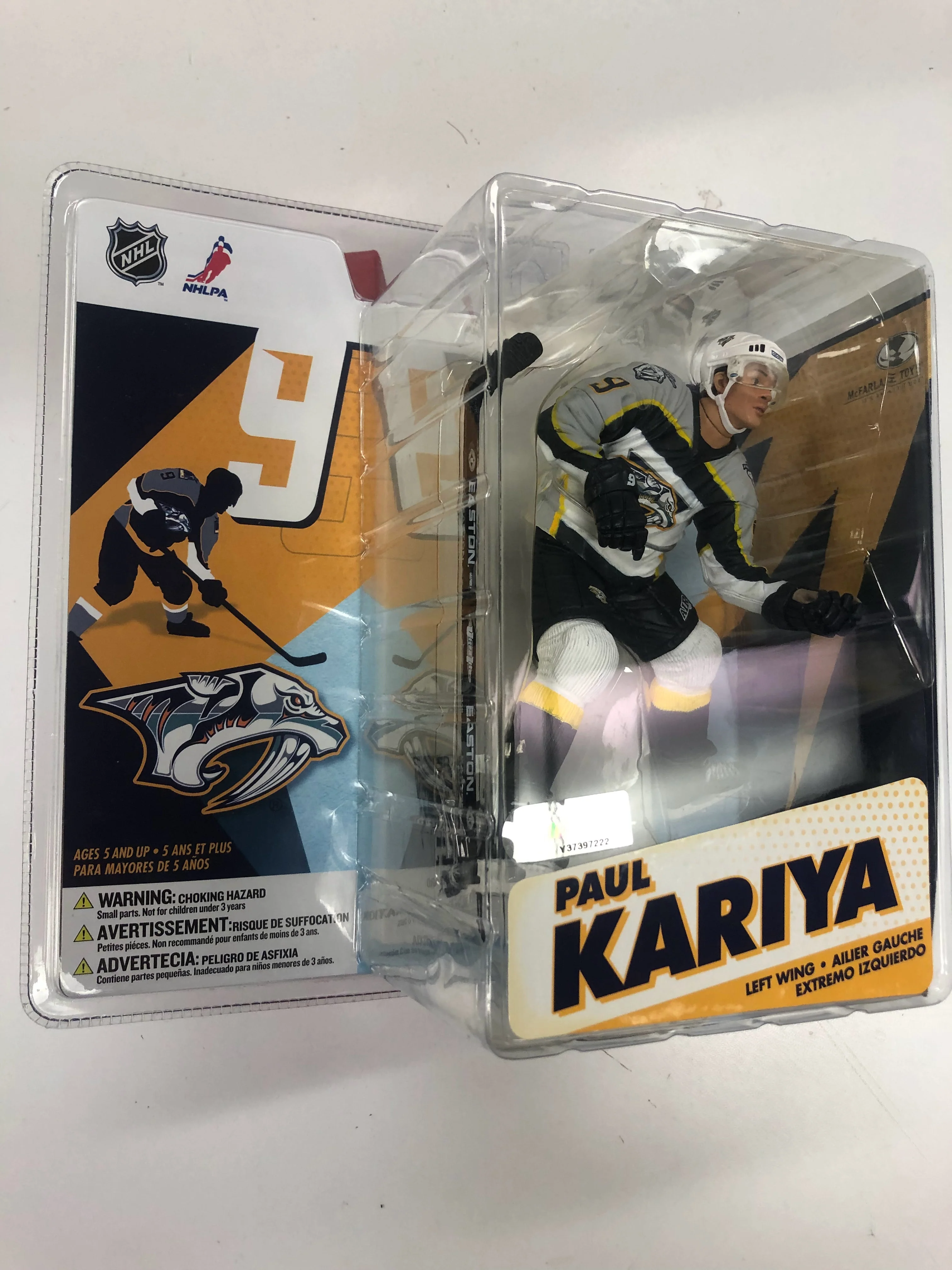 McFarlane Toys - Hockey - Series 12 - Nashville Predators - Paul Kariya - Action Figure - NEW IN DAMAGED BOX