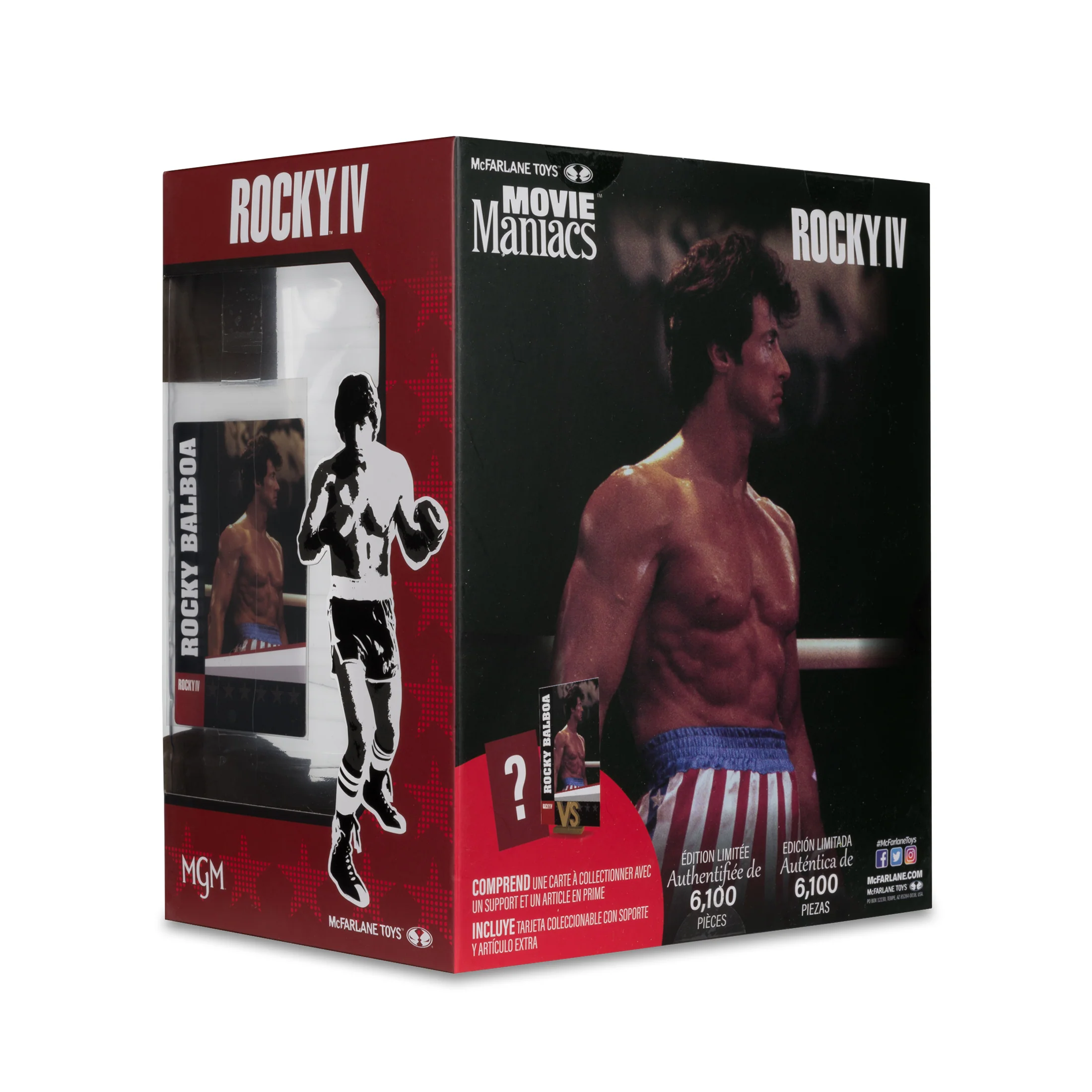 McFarlane Toys - Movie Maniacs - Rocky WV3 - Rocky Balboa (Rocky IV) - Action Figure - Image 3